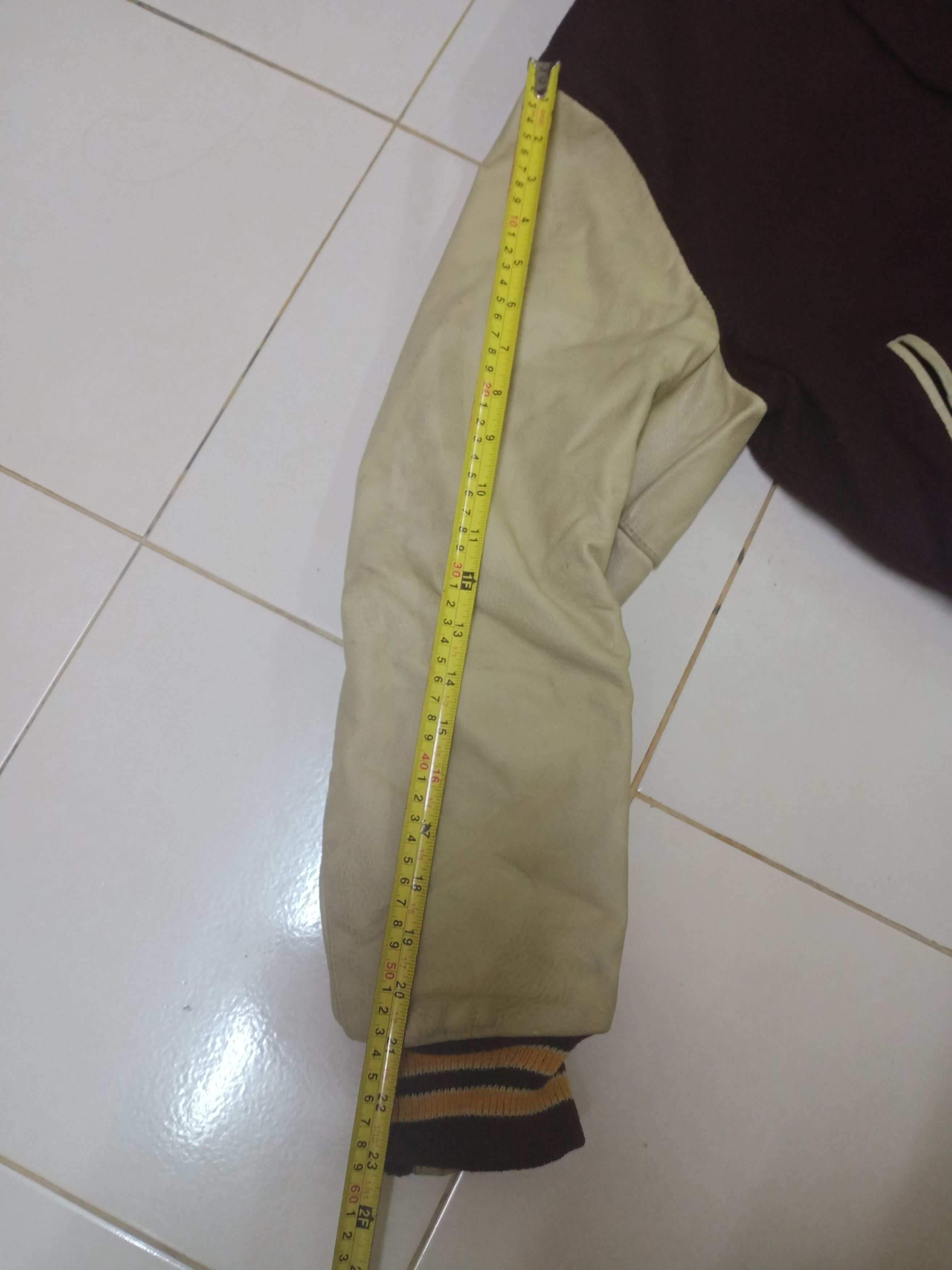 Golden Bear Vintage 90s Golden bear varsity jacket LEATHER + WOOL Size US M / EU 48-50 / 2 - 9 Thumbnail