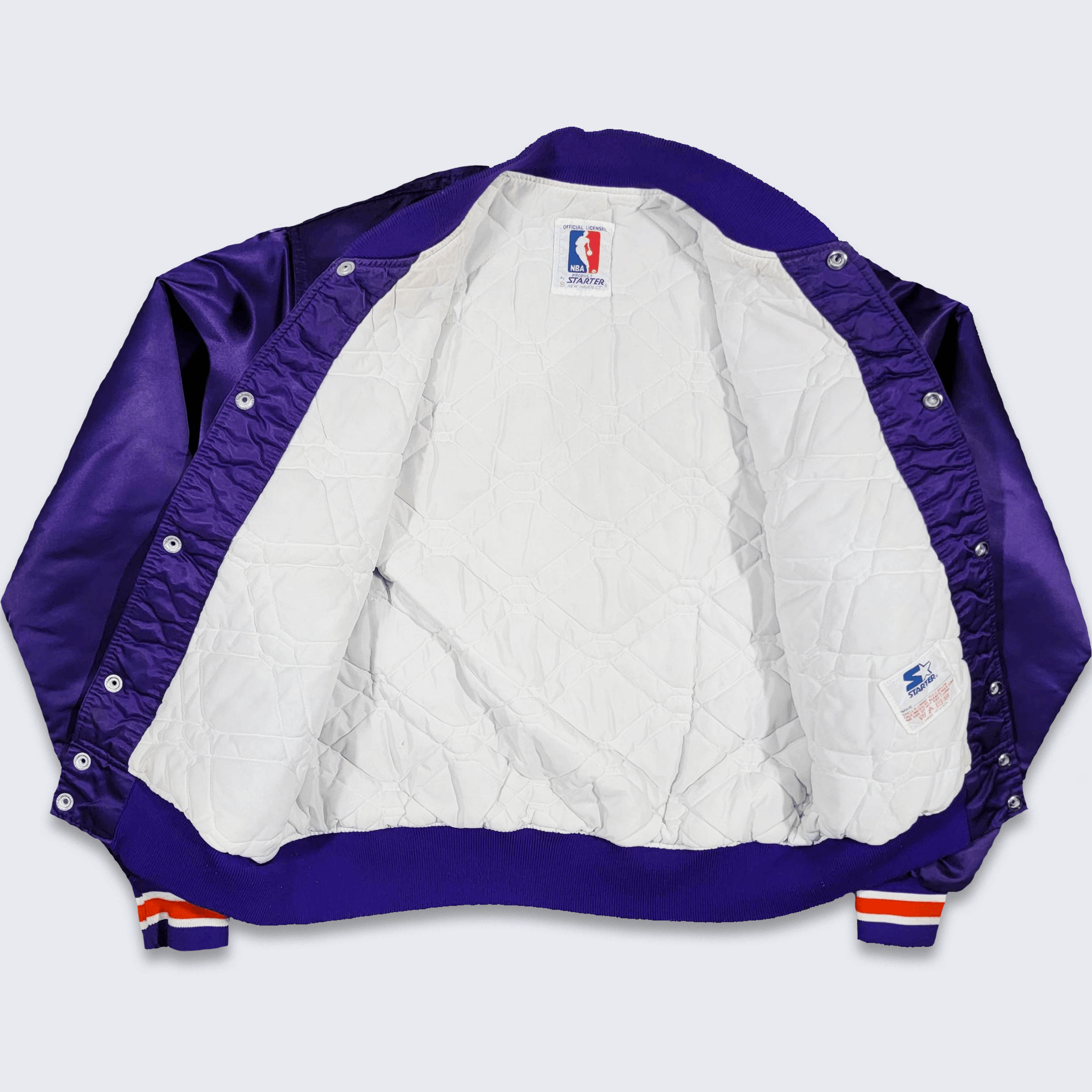Starter × Vintage Phoenix Suns Vintage 80s Starter Satin Bomber Jacket Size US M / EU 48-50 / 2 - 3 Thumbnail