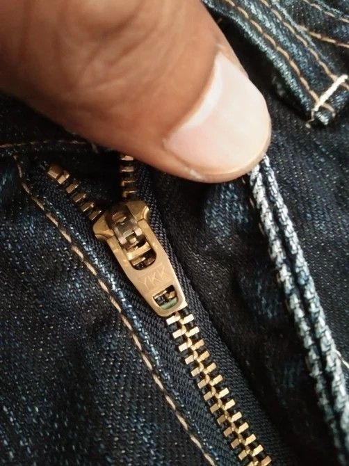 Japanese Brand vintage faded japanese denim distressed and repaired jeans Size US 30 / EU 46 - 5 Thumbnail