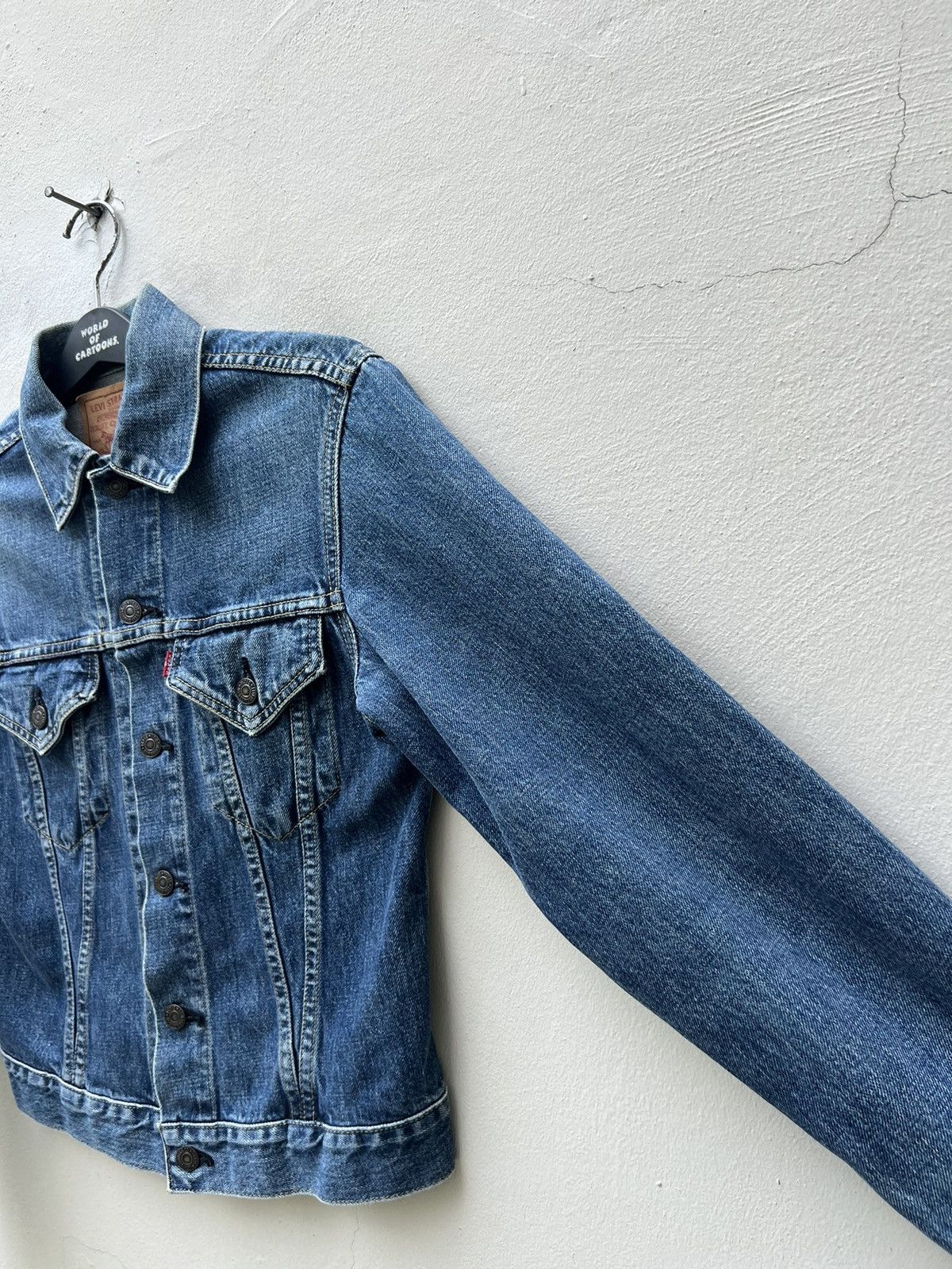 Levi's Vintage Clothing VTG 1996 LVC Levi’s 557 Big E Fade Denim Trucker Jacket Size US S / EU 44-46 / 1 - 9 Thumbnail