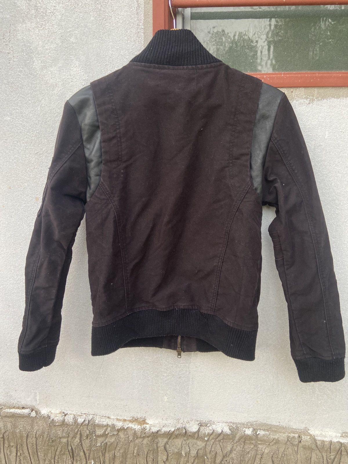 JACKROSE Vintage Jackrose Zip Up Cotton Leather Bomber Jacket Size US L / EU 52-54 / 3 - 2 Thumbnail