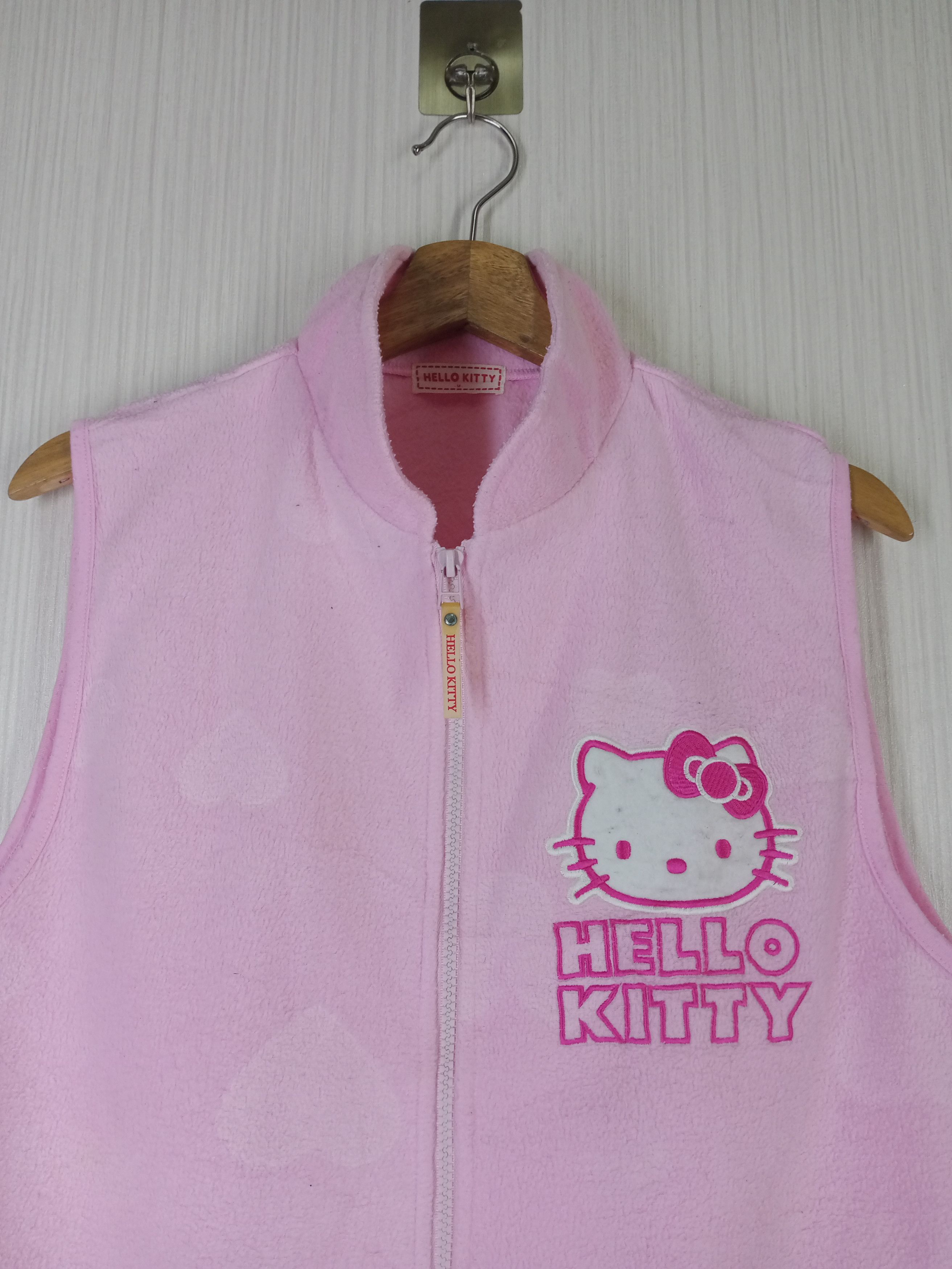 Cartoon Network Vintage Hello Kitty Vest Fleece Jacket Size US M / EU 48-50 / 2 - 2 Thumbnail