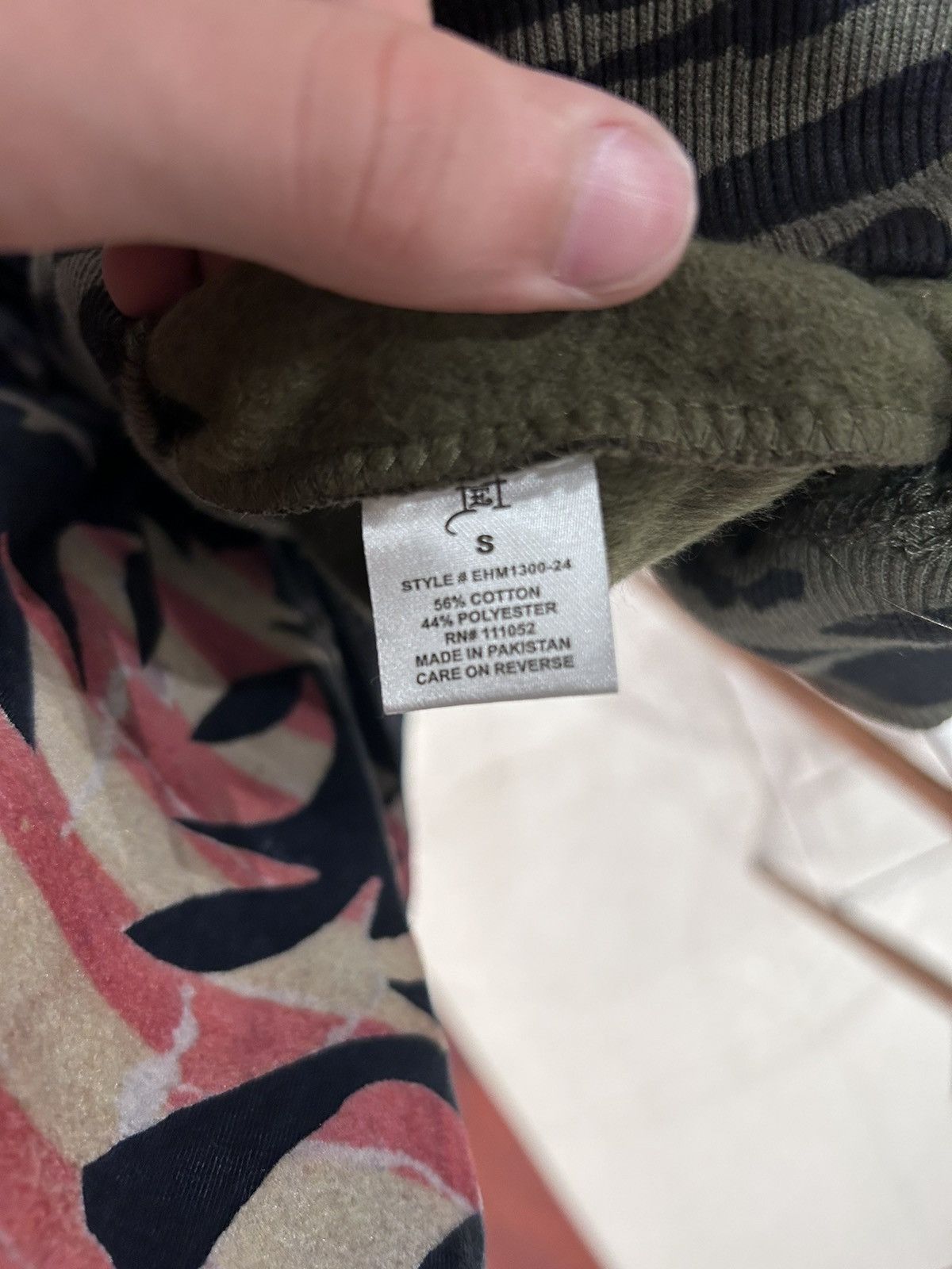 Ed Hardy Dragon Camo Zebra Graphic Pullover Hoodie
