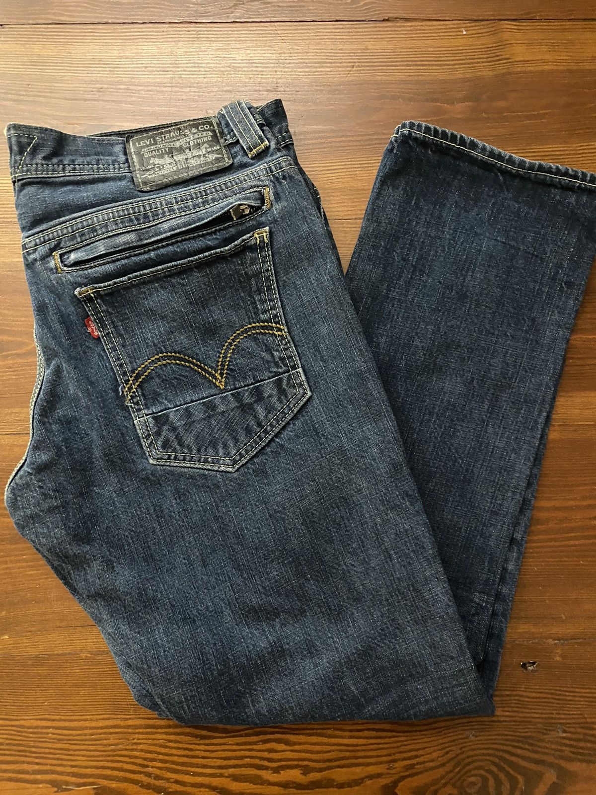 Levi's 2009 Levi’s 511 Skinny 35x30 Extra Pockets Denim Jeans Size US 35 - 1 Thumbnail