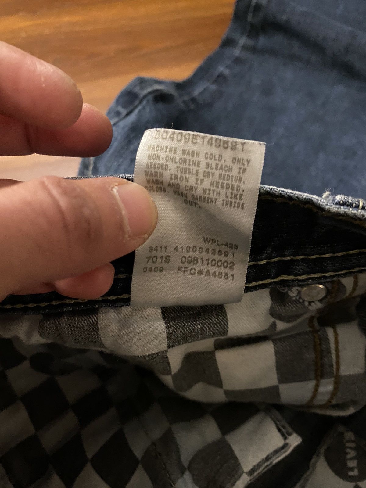Levi's 2009 Levi’s 511 Skinny 35x30 Extra Pockets Denim Jeans Size US 35 - 12 Thumbnail