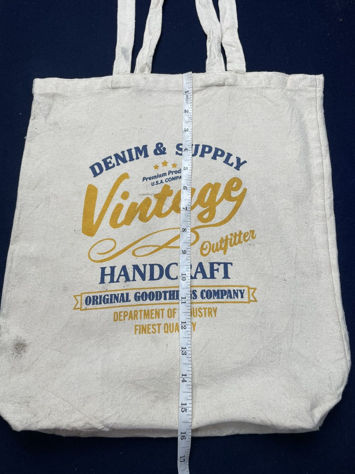 Vintage Denim Vintage tote Bag Size ONE SIZE - 4 Thumbnail