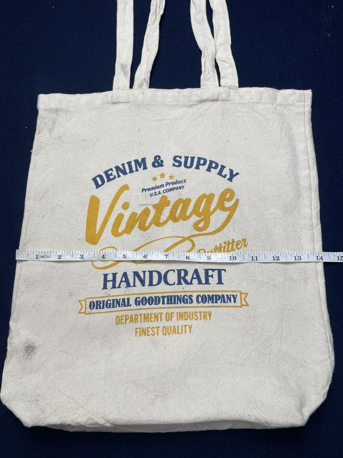 Vintage Denim Vintage tote Bag Size ONE SIZE - 3 Thumbnail