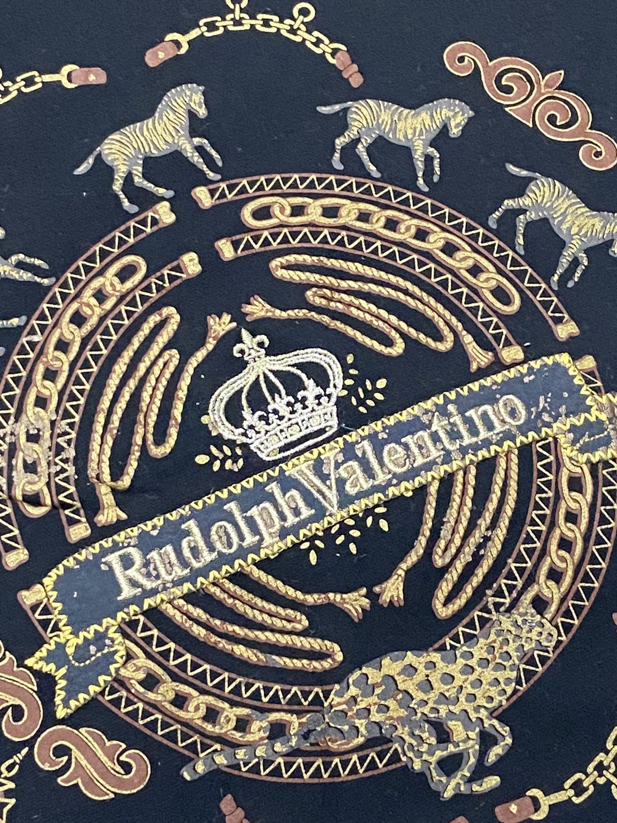 Vintage Rudolph Valentino Great Safari Embroidery Tshirt