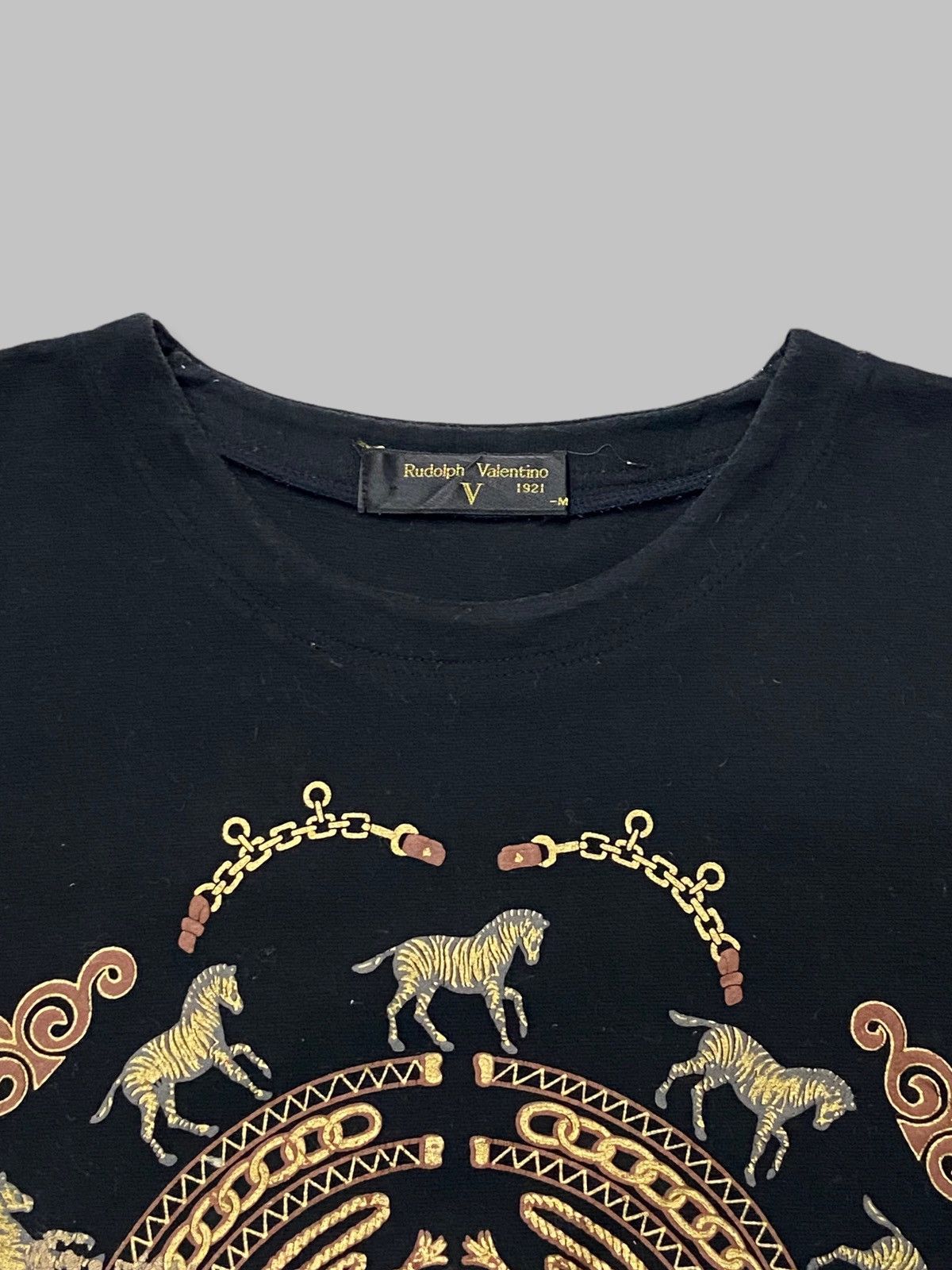 Vintage Rudolph Valentino Great Safari Embroidery Tshirt