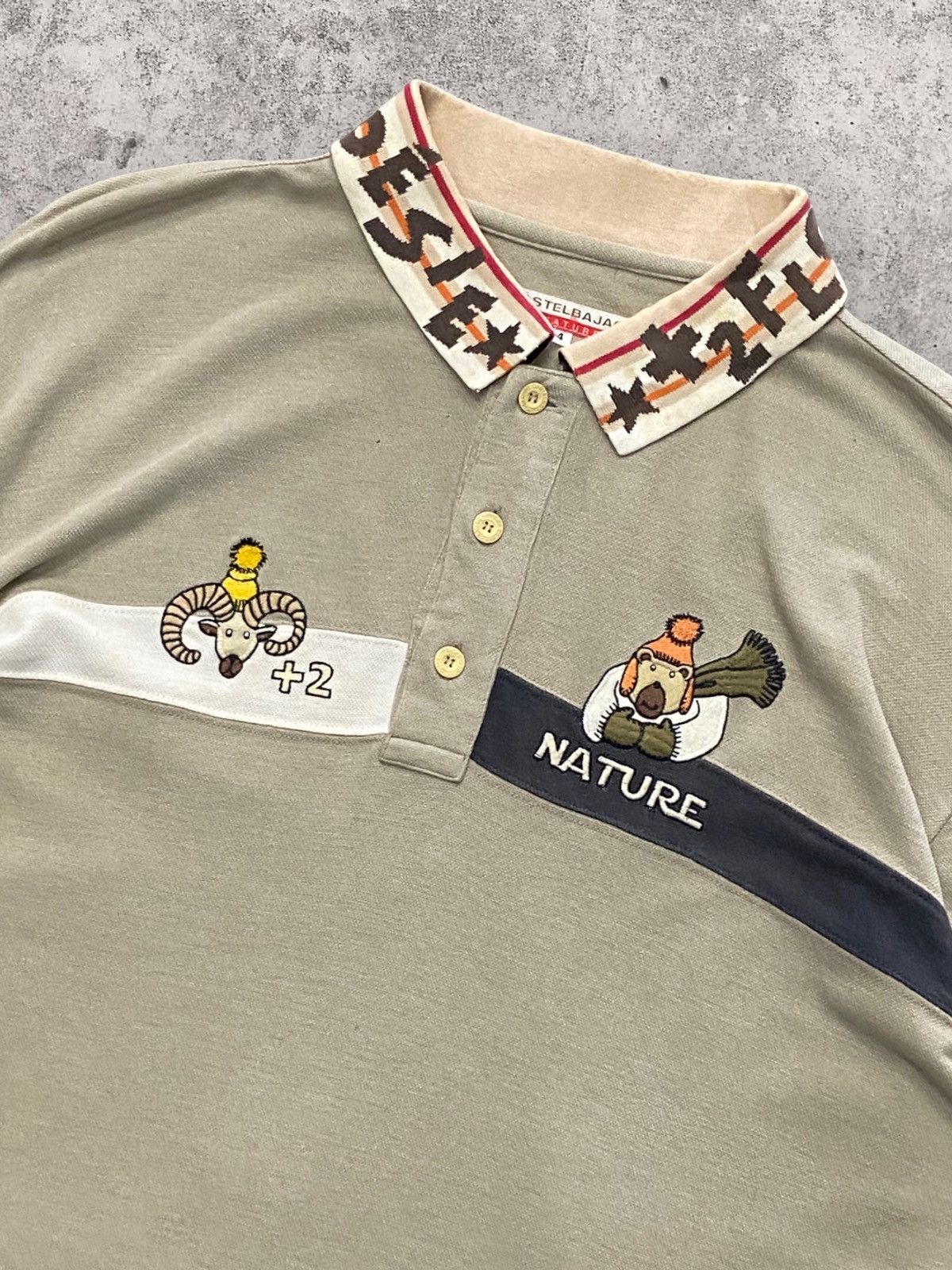 archive】sullen Double Layered Poloshirt archive】sullen Double