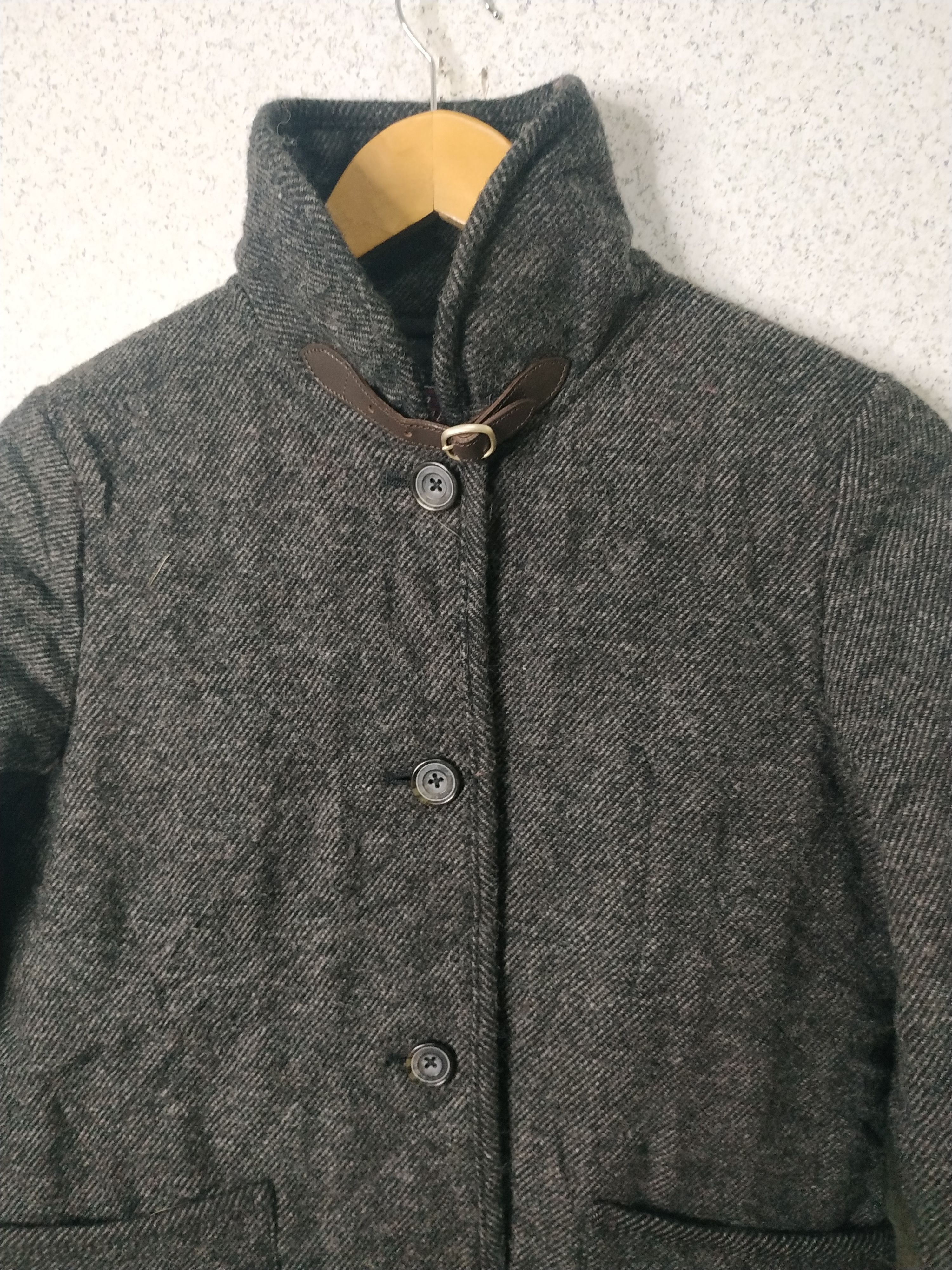 Japanese Brand Shetland Wool Quilted Shawl Collar Jacket Size US S / EU 44-46 / 1 - 3 Thumbnail