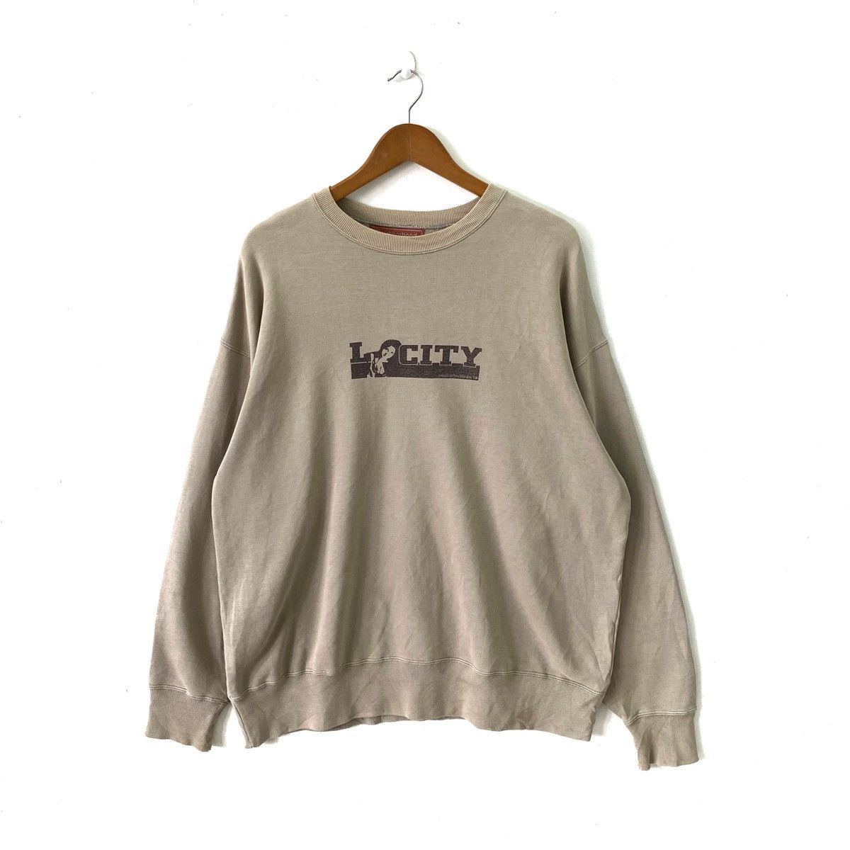 Neighborhood × Vintage Vintage 90s Neighborhood Skateboards LA City Sweatshirt Size US XL / EU 56 / 4 - 1 Thumbnail