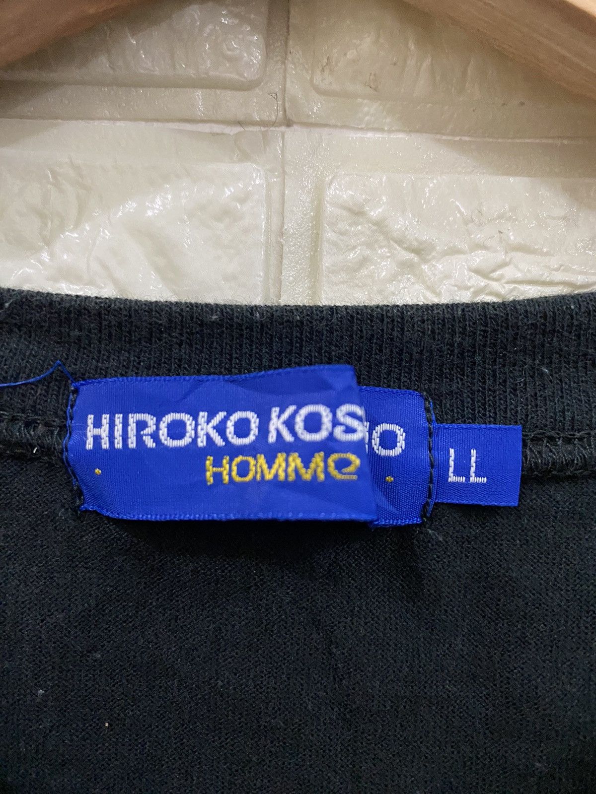 Hiroko Koshino Homme × Vintage Hiroko Koshino Homme Big Logo Black T Shirts Size US L / EU 52-54 / 3 - 4 Thumbnail
