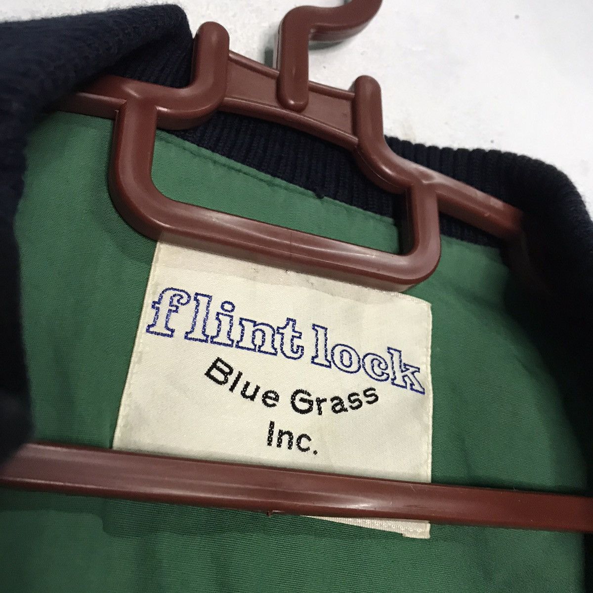 Japanese Brand Flint lock blue grass F logo varsity jacket Size US S / EU 44-46 / 1 - 9 Thumbnail