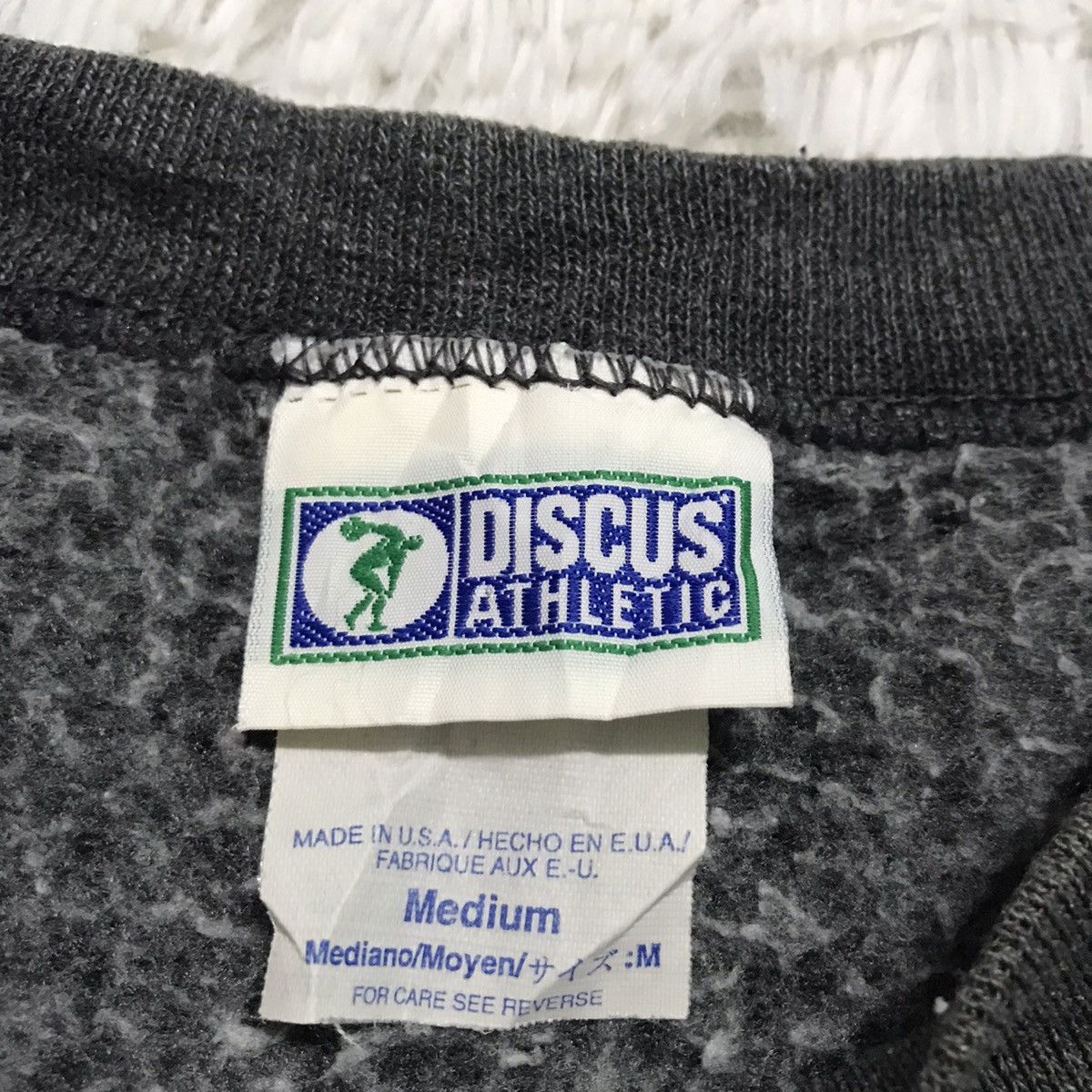 Vintage Discuss Athletic Sweatshirt Made in Usa Plain Design Size US M / EU 48-50 / 2 - 7 Thumbnail