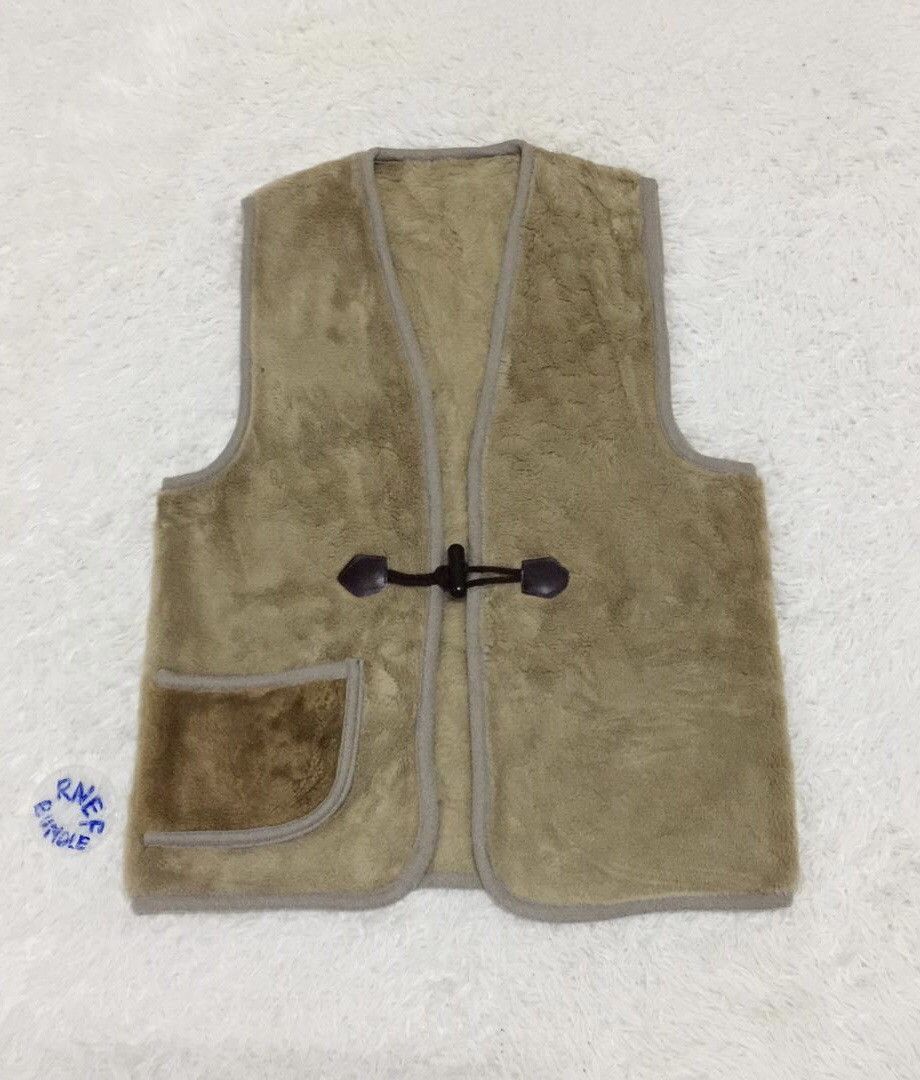 Japanese Brand Fleece kimono vest Size US M / EU 48-50 / 2 - 1 Thumbnail