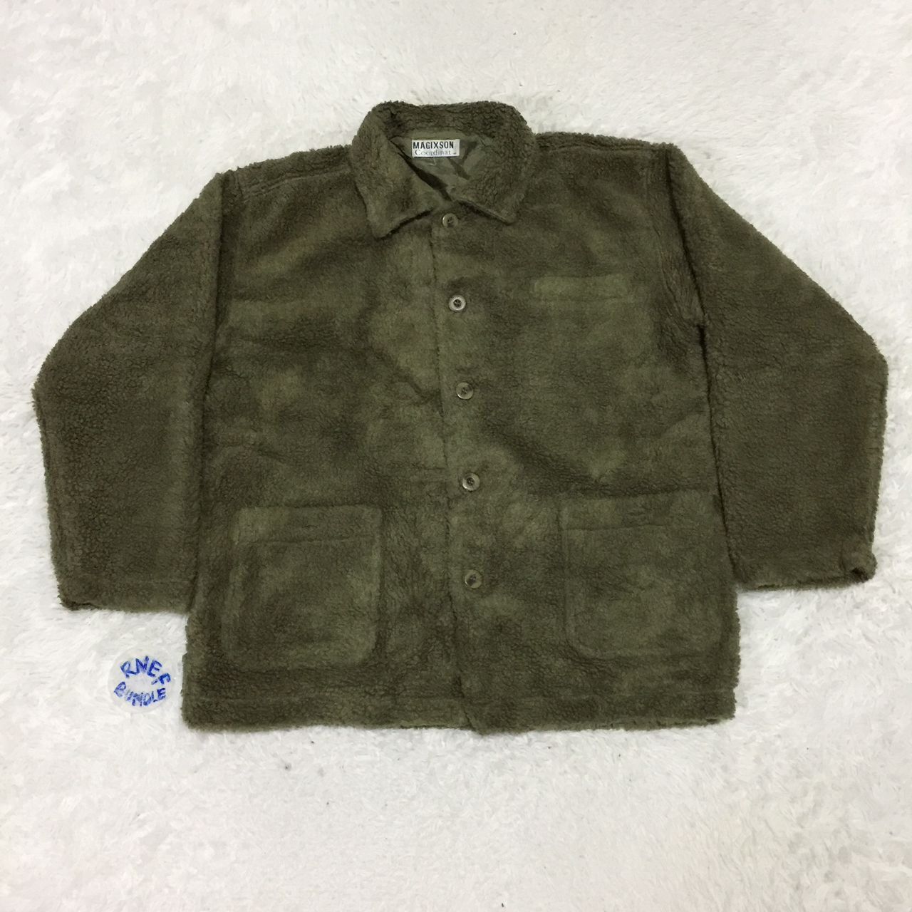 Japanese Brand Magixson coordinate fleece button up jacket Size US M / EU 48-50 / 2 - 1 Thumbnail