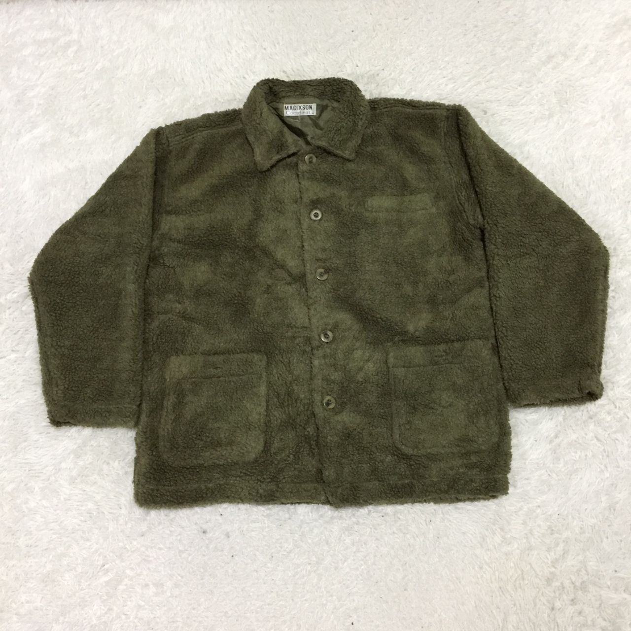 Japanese Brand Magixson coordinate fleece button up jacket Size US M / EU 48-50 / 2 - 11 Thumbnail