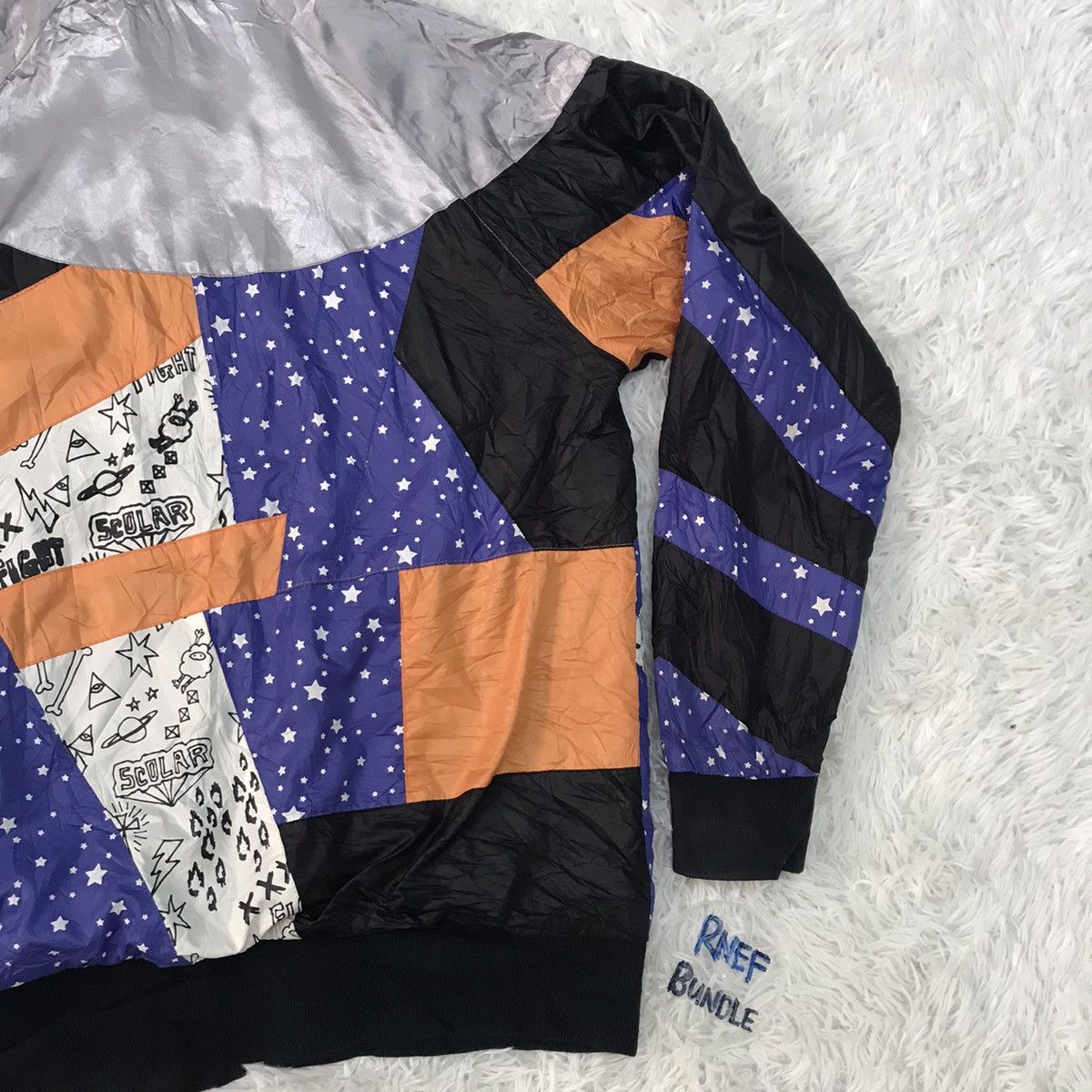Japanese Brand SCOLAR OVERPRINT SWEATSHIRT REVERSIBLE ZIPPER HOODIE Size US S / EU 44-46 / 1 - 22 Thumbnail