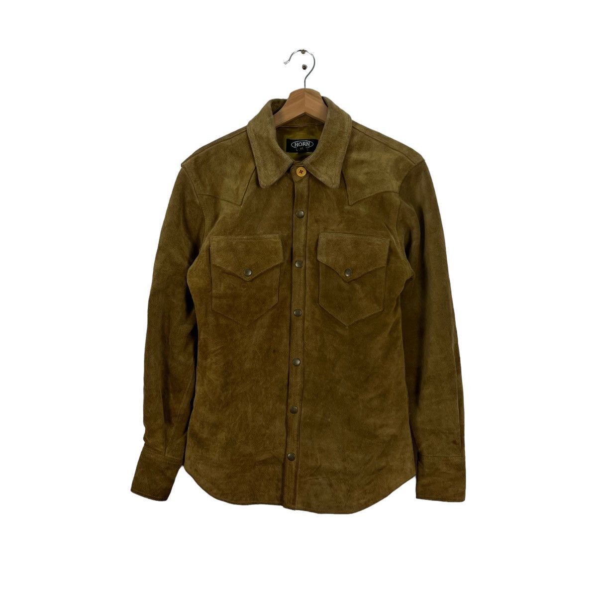 Japanese Brand VINTAGE LEATHER BUTTON JACKET HORN WORKS ISSEY MIYAKE DESIGN Size US M / EU 48-50 / 2 - 1 Thumbnail