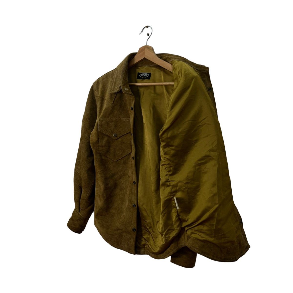 Japanese Brand VINTAGE LEATHER BUTTON JACKET HORN WORKS ISSEY MIYAKE DESIGN Size US M / EU 48-50 / 2 - 8 Thumbnail