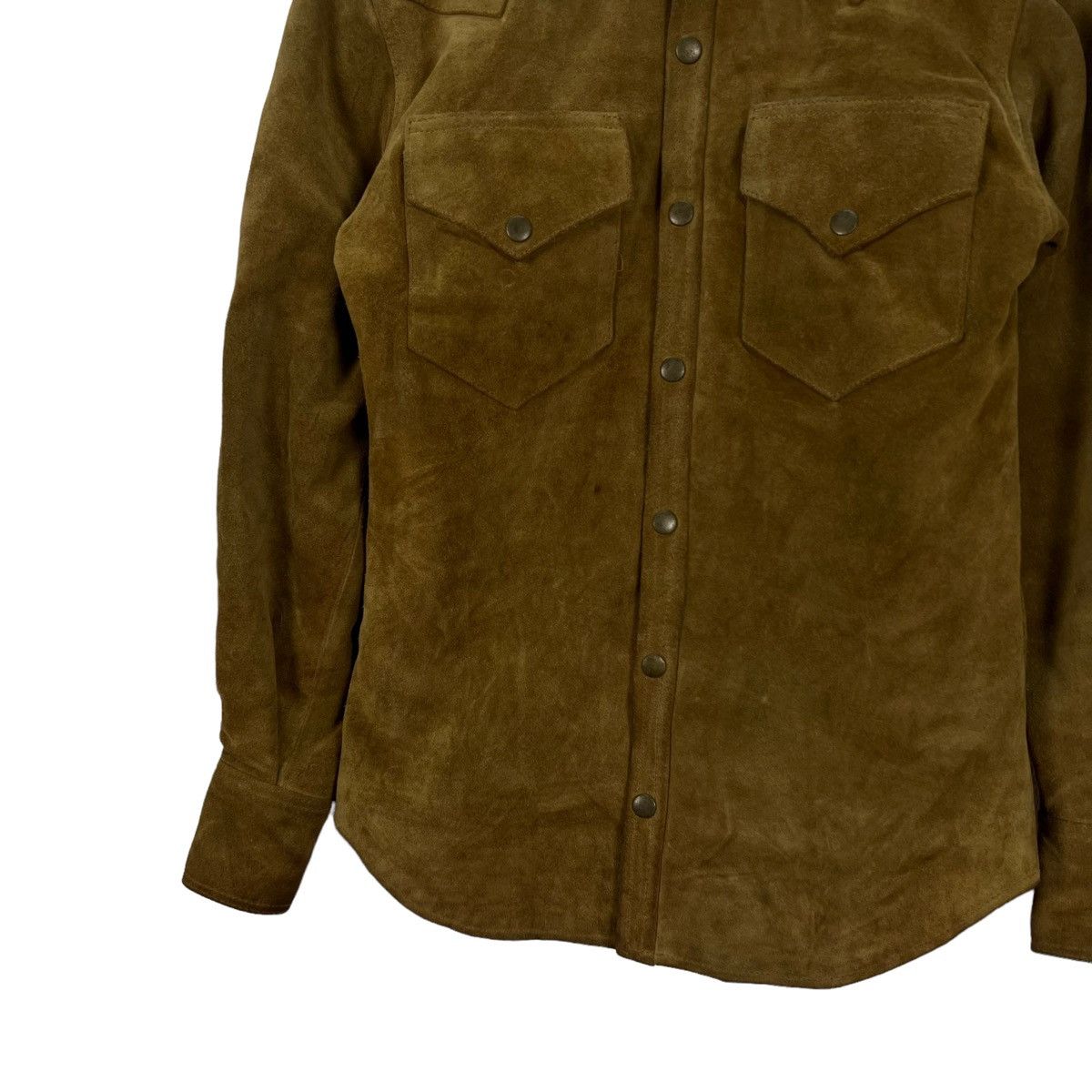 Japanese Brand VINTAGE LEATHER BUTTON JACKET HORN WORKS ISSEY MIYAKE DESIGN Size US M / EU 48-50 / 2 - 2 Thumbnail