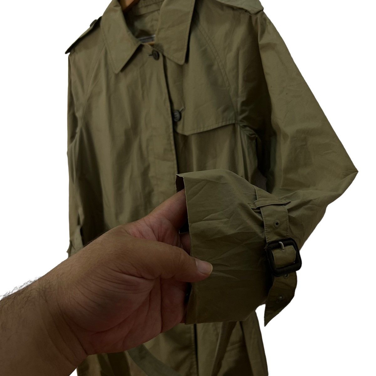 Burberry VINTAGE BURBERRY TRENCH COAT LONG JACKET PARACHUTE DESIGN Size M / US 6-8 / IT 42-44 - 5 Thumbnail