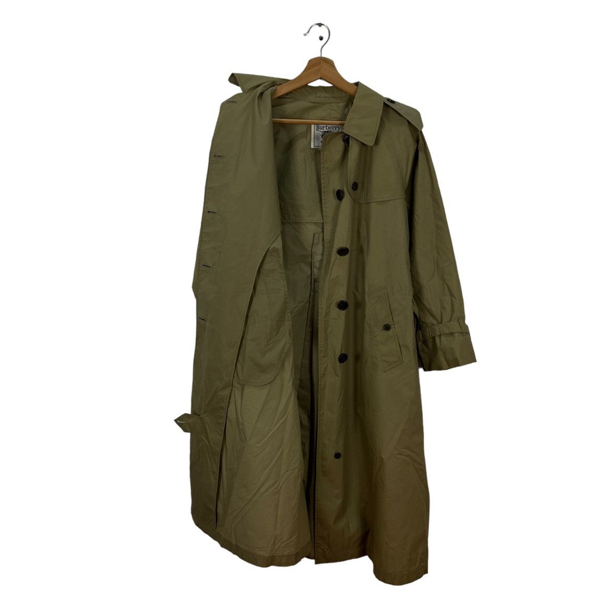 Burberry VINTAGE BURBERRY TRENCH COAT LONG JACKET PARACHUTE DESIGN Size M / US 6-8 / IT 42-44 - 10 Thumbnail