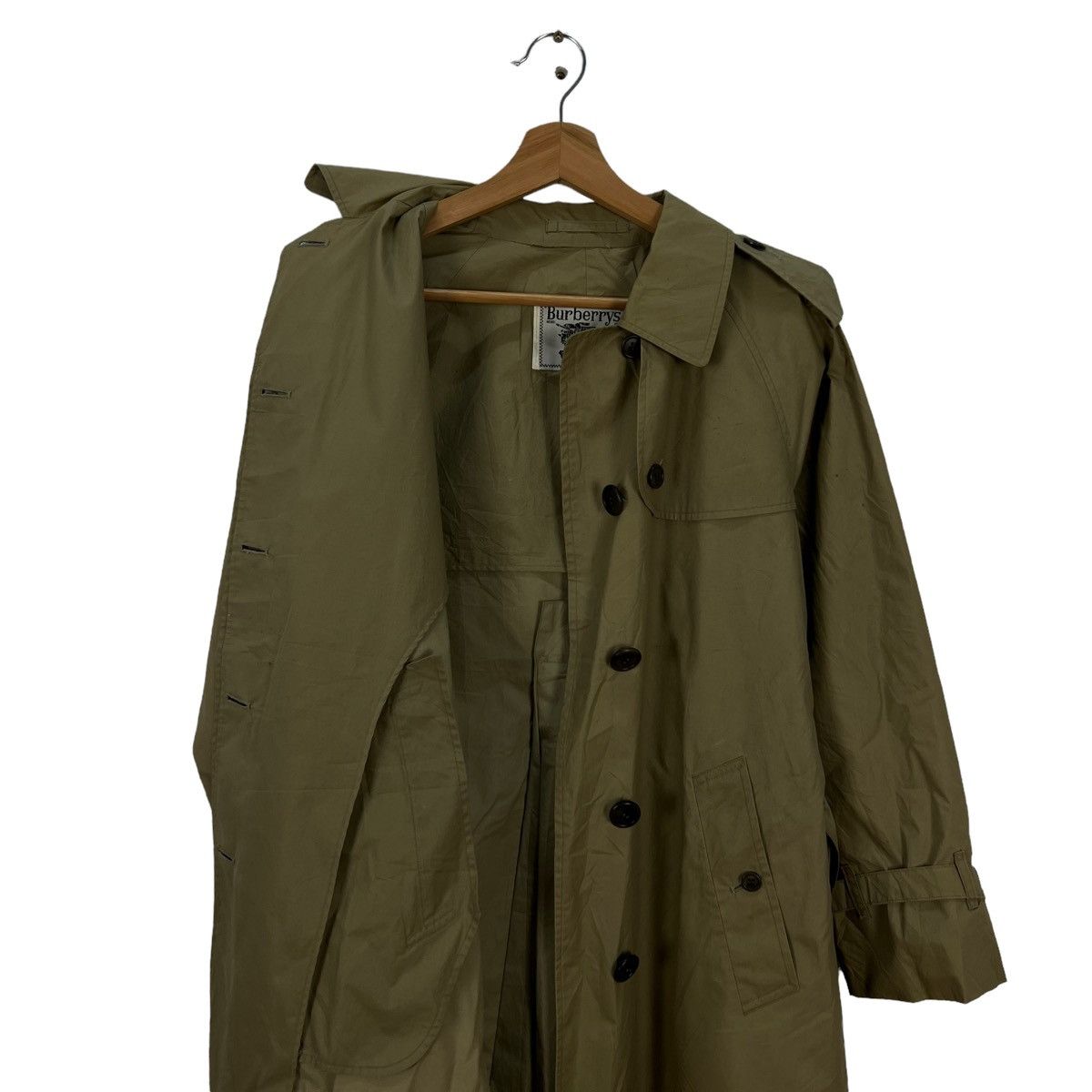 Burberry VINTAGE BURBERRY TRENCH COAT LONG JACKET PARACHUTE DESIGN Size M / US 6-8 / IT 42-44 - 11 Thumbnail