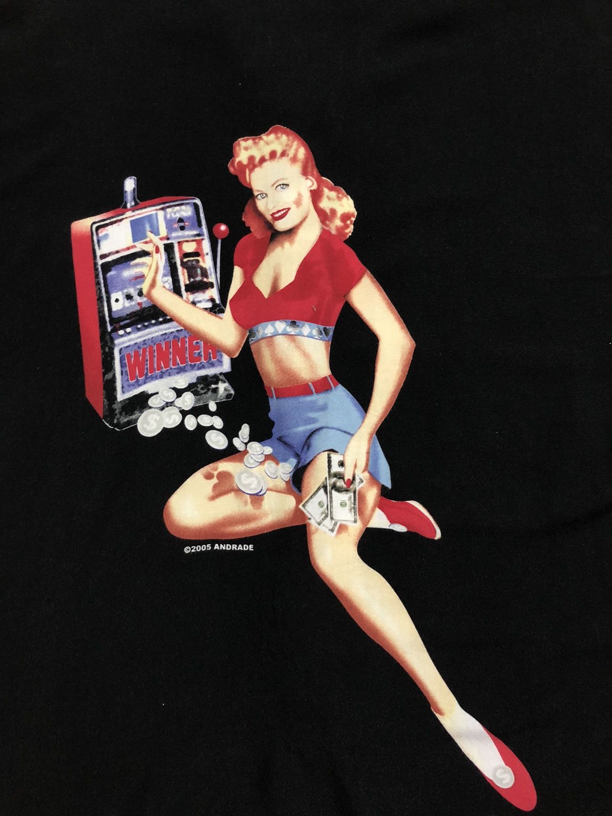 Buzz Rickson's 2005 Andrade Pin Up Girl Camp Collar Rayon Shirt Size US L / EU 52-54 / 3 - 5 Thumbnail