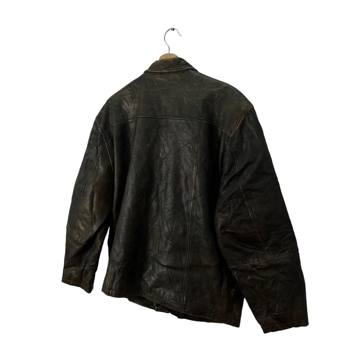 Japanese Brand VINTAGE PELLARI JAPAN DESIGNER BONDAGE BOMBER LEATHER JACKET Size US M / EU 48-50 / 2 - 9 Thumbnail
