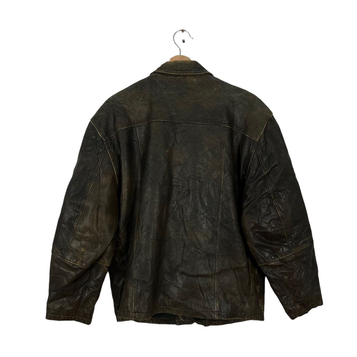 Japanese Brand VINTAGE PELLARI JAPAN DESIGNER BONDAGE BOMBER LEATHER JACKET Size US M / EU 48-50 / 2 - 4 Thumbnail