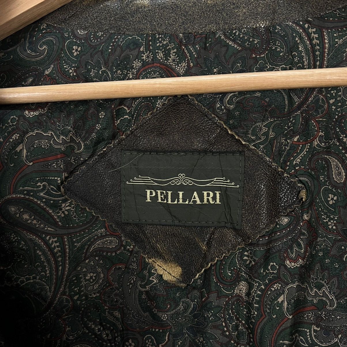 Japanese Brand VINTAGE PELLARI JAPAN DESIGNER BONDAGE BOMBER LEATHER JACKET Size US M / EU 48-50 / 2 - 11 Thumbnail