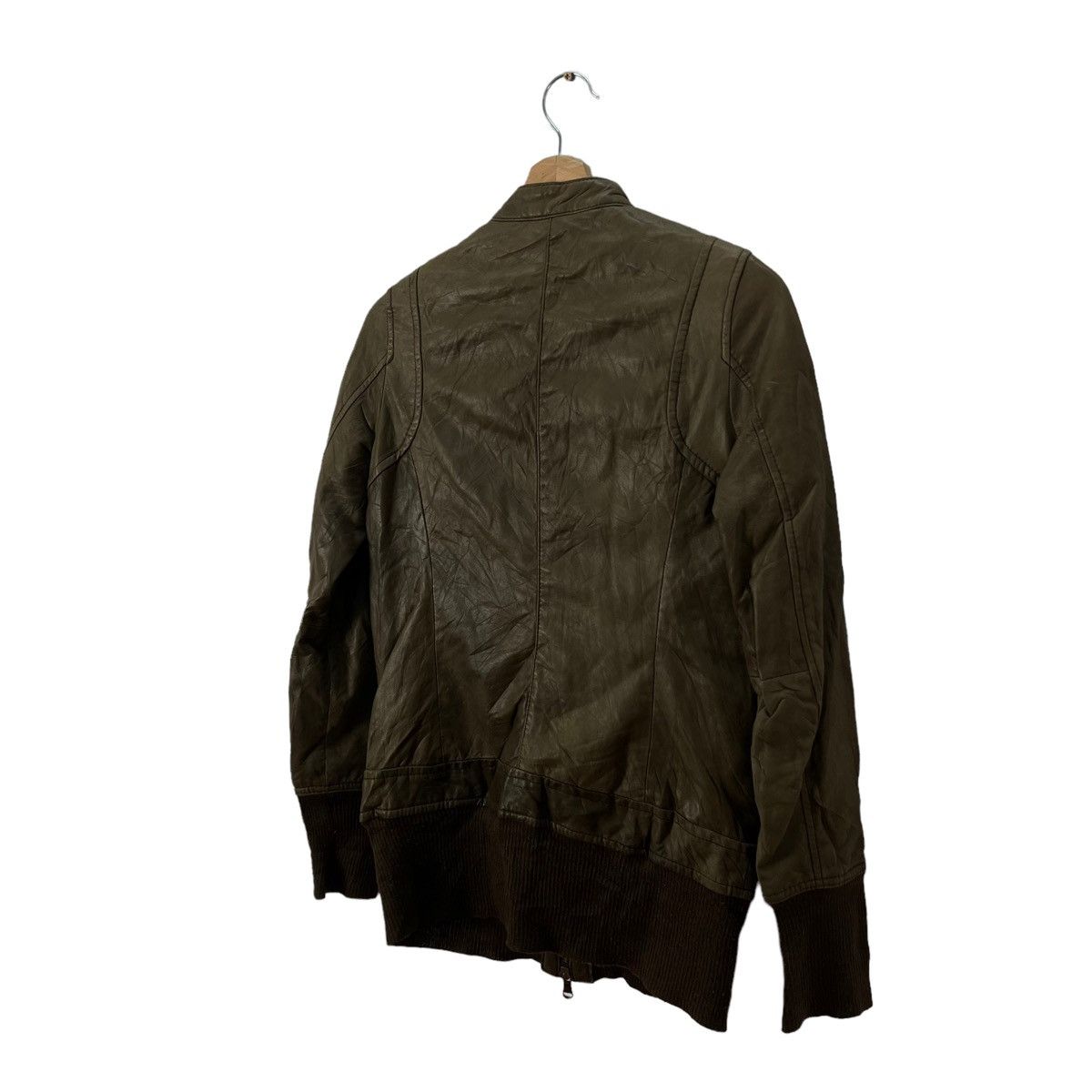 Japanese Brand VINTAGE JOHN WAD JAPAN ZIPPER LEATHER SURVIVAL JACKET Size US M / EU 48-50 / 2 - 9 Thumbnail