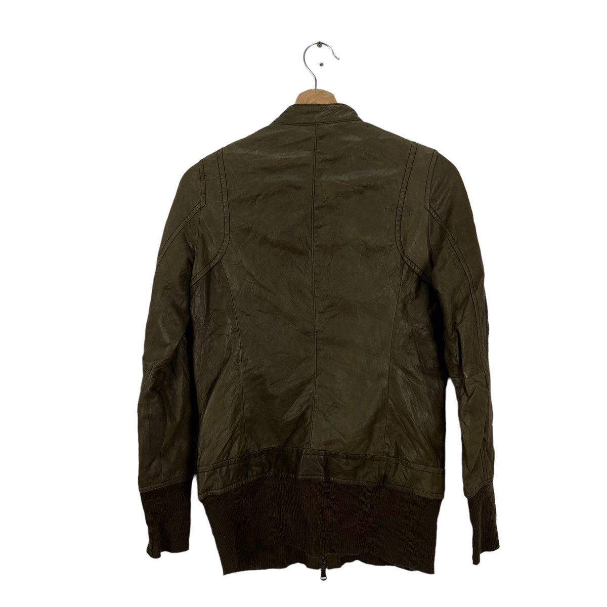 Japanese Brand VINTAGE JOHN WAD JAPAN ZIPPER LEATHER SURVIVAL JACKET Size US M / EU 48-50 / 2 - 5 Thumbnail