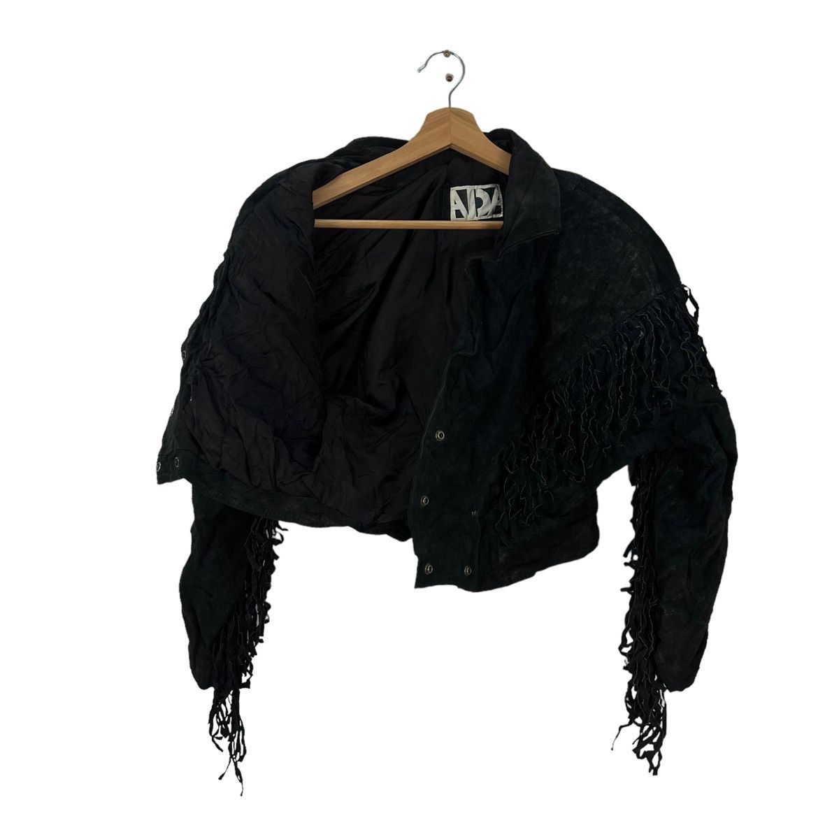 Japanese Brand VINTAGE ADA JAPAN BONDAGE PARACHUTE GENUINE LEATHER JACKET Size US M / EU 48-50 / 2 - 10 Thumbnail
