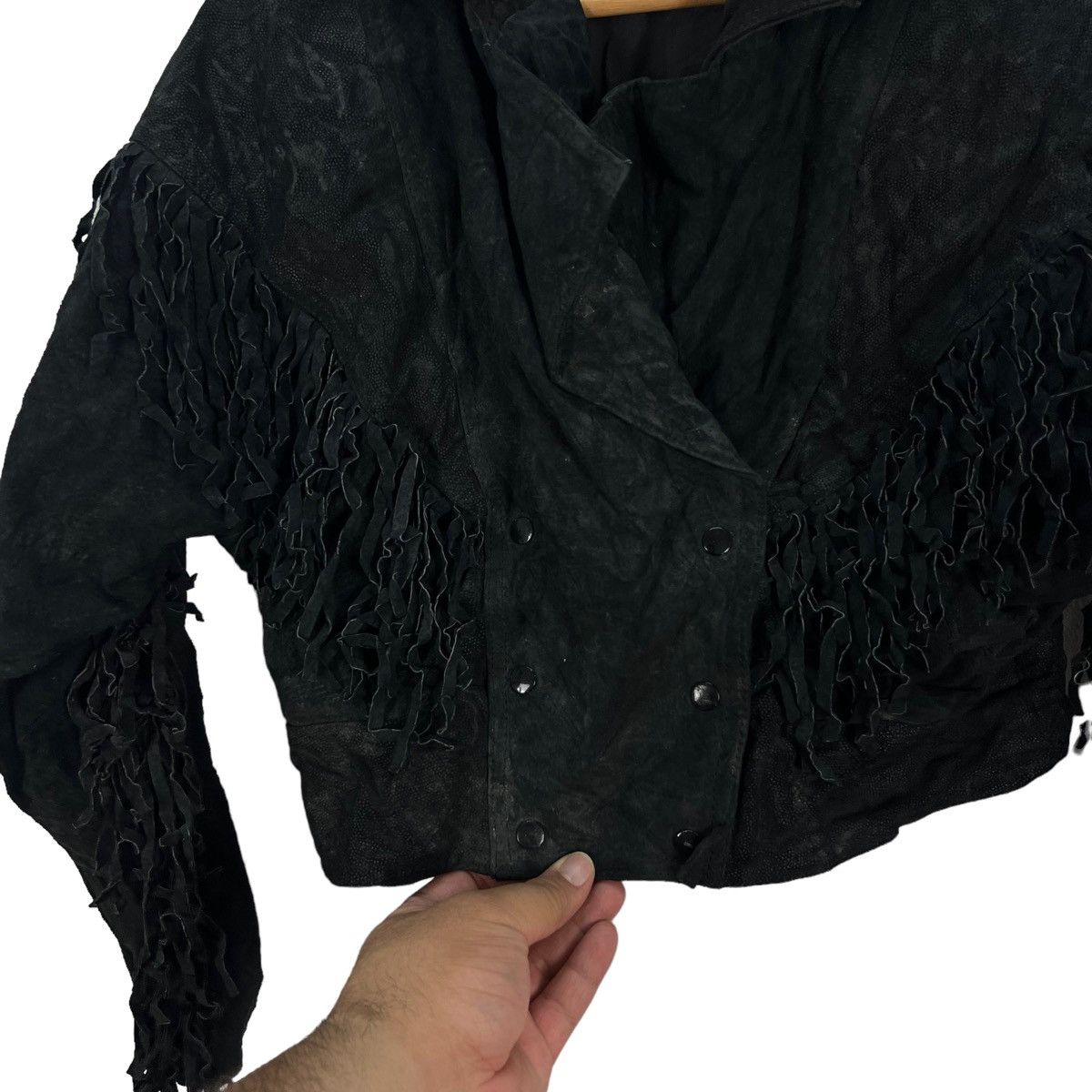 Japanese Brand VINTAGE ADA JAPAN BONDAGE PARACHUTE GENUINE LEATHER JACKET Size US M / EU 48-50 / 2 - 4 Thumbnail