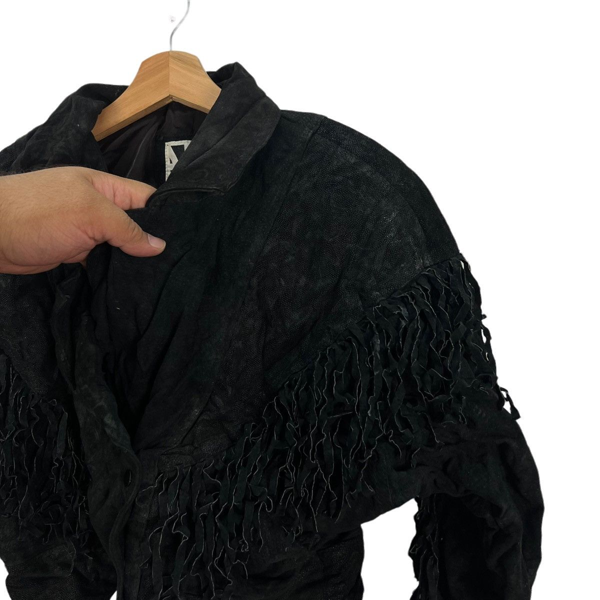 Japanese Brand VINTAGE ADA JAPAN BONDAGE PARACHUTE GENUINE LEATHER JACKET Size US M / EU 48-50 / 2 - 6 Thumbnail