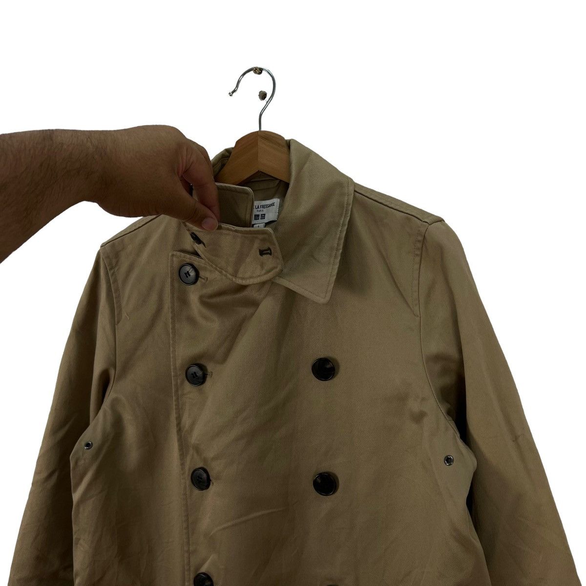 Japanese Brand VINTAGE INES DE LA FRESSANGE UNIQLO JAPAN LONG JACKET Size US L / EU 52-54 / 3 - 4 Thumbnail