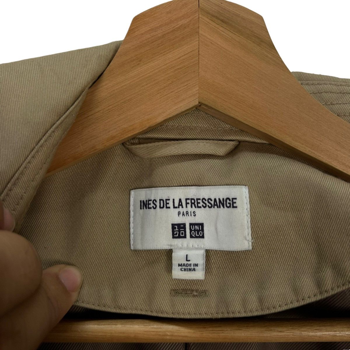 Japanese Brand VINTAGE INES DE LA FRESSANGE UNIQLO JAPAN LONG JACKET Size US L / EU 52-54 / 3 - 8 Thumbnail