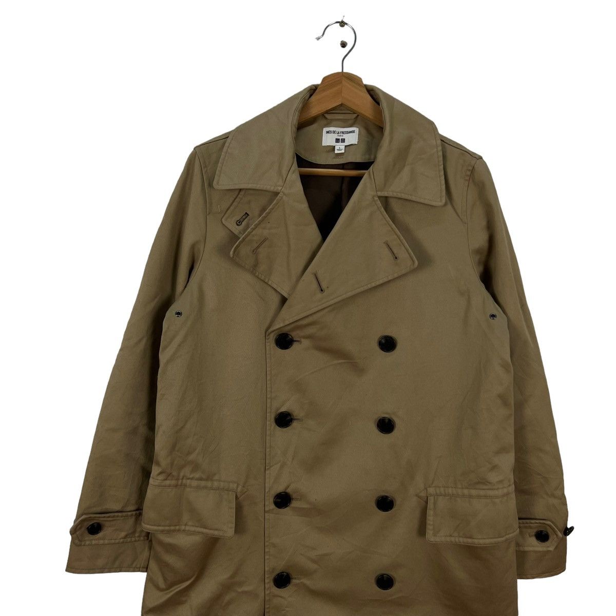 Japanese Brand VINTAGE INES DE LA FRESSANGE UNIQLO JAPAN LONG JACKET Size US L / EU 52-54 / 3 - 2 Thumbnail