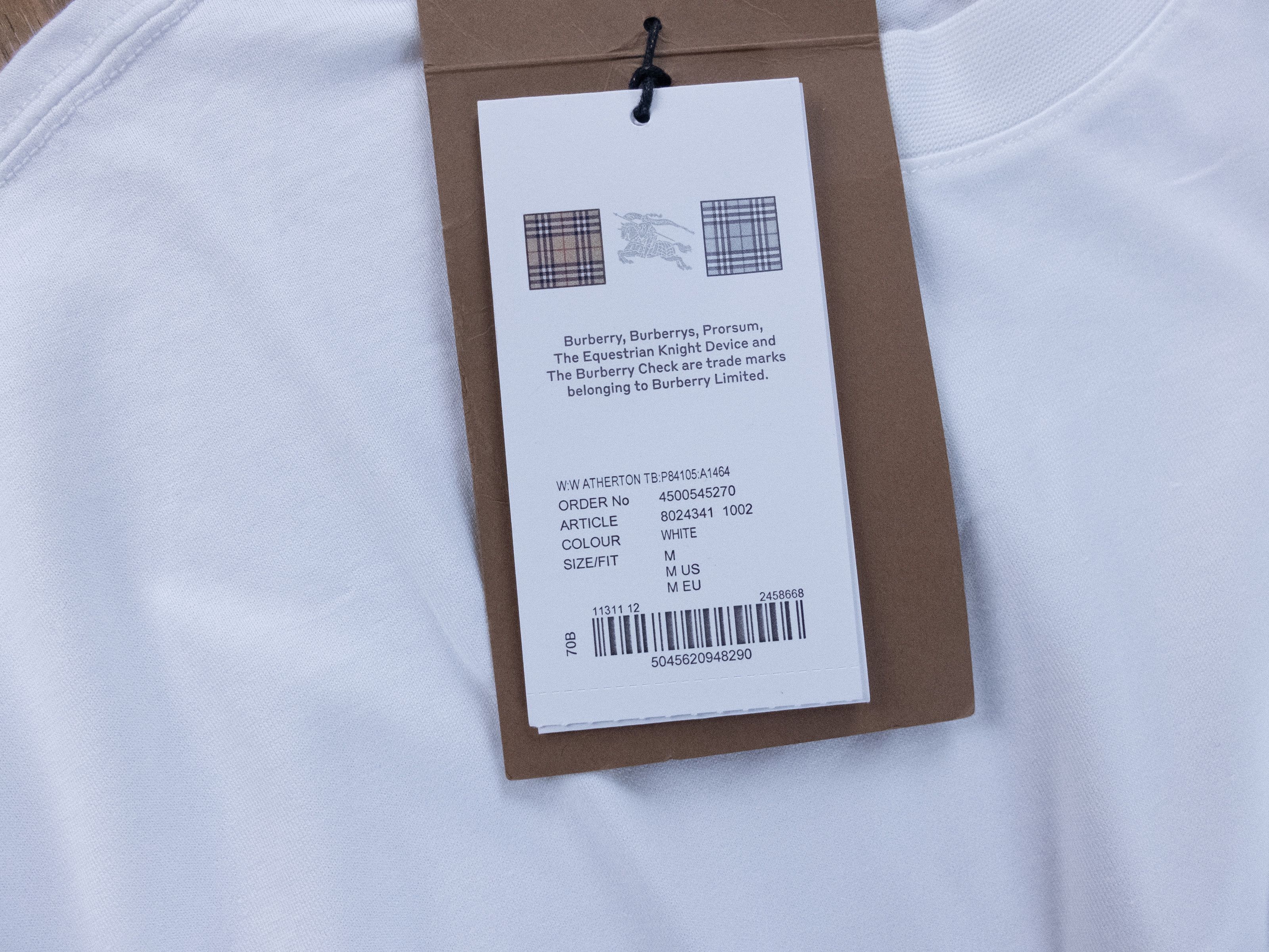 Burberry BURBERRY white TB logo monogram long sleeve t-shirt Medium Size M / US 6-8 / IT 42-44 - 7 Thumbnail
