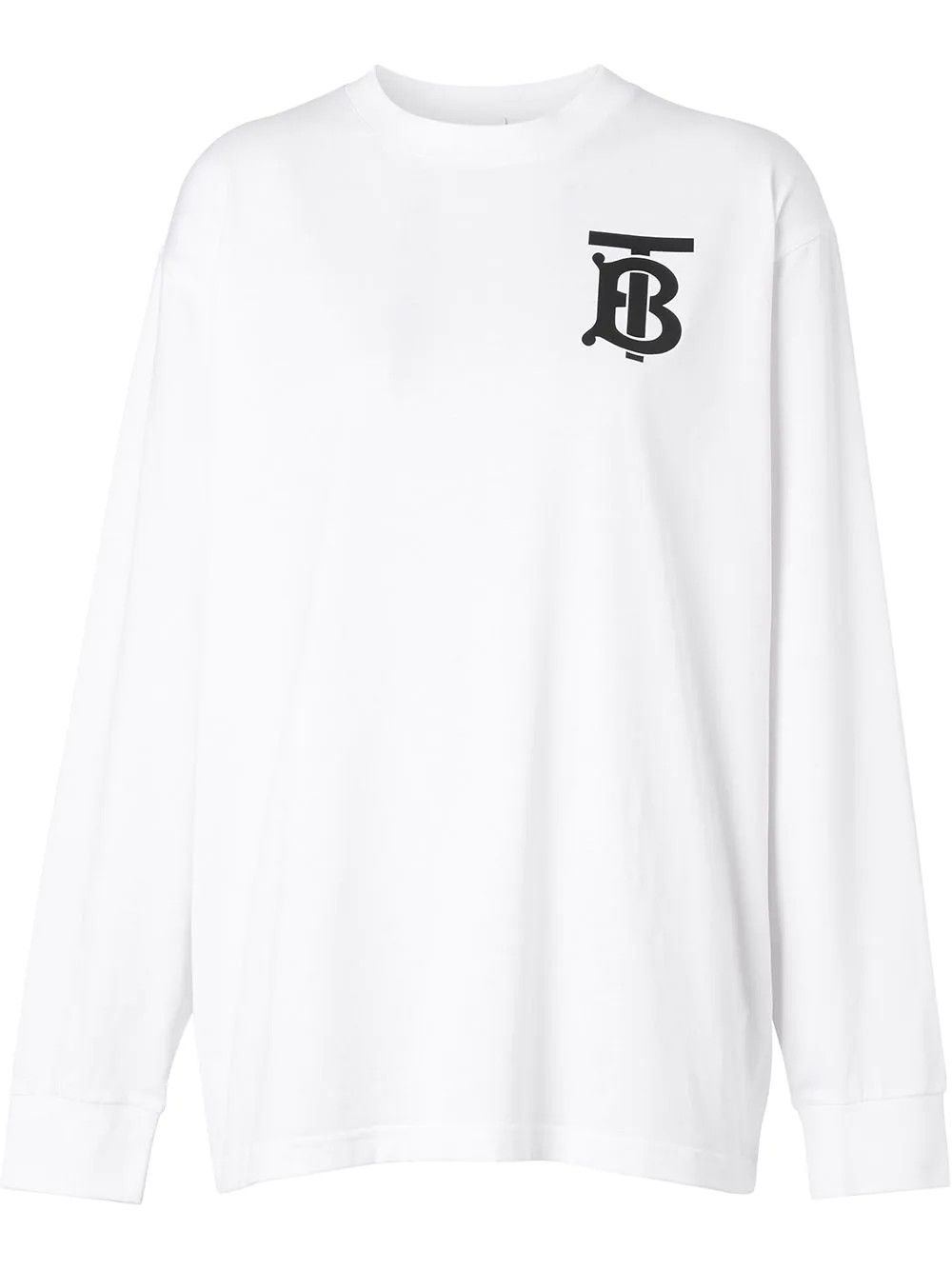 Burberry BURBERRY white TB logo monogram long sleeve t-shirt Medium Size M / US 6-8 / IT 42-44 - 3 Thumbnail