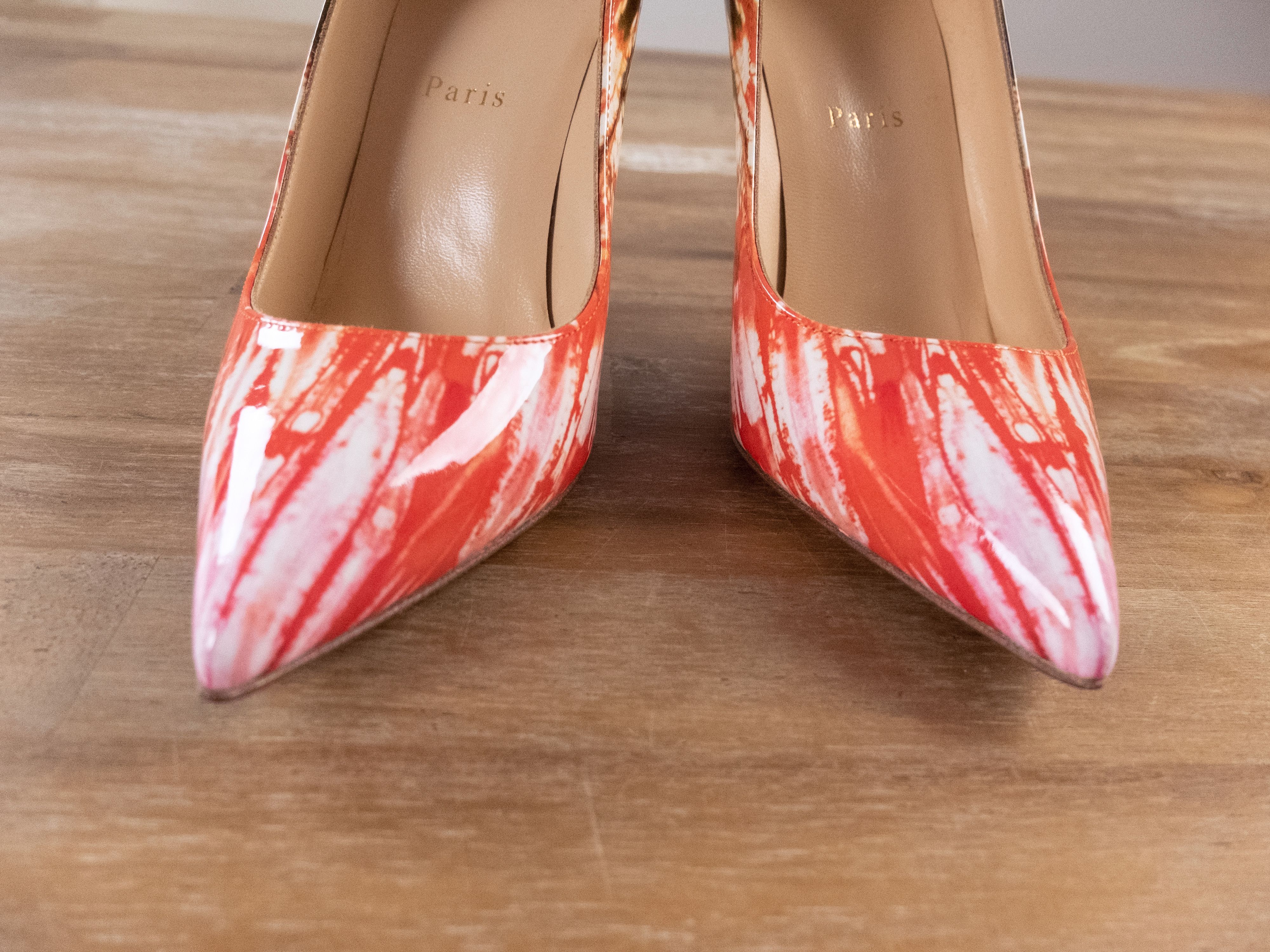 Christian Louboutin CHRISTIAN LOUBOUTIN Pigalle Bazin patent leather pumps 38.5 Size US 8.5 / IT 38.5 - 3 Thumbnail