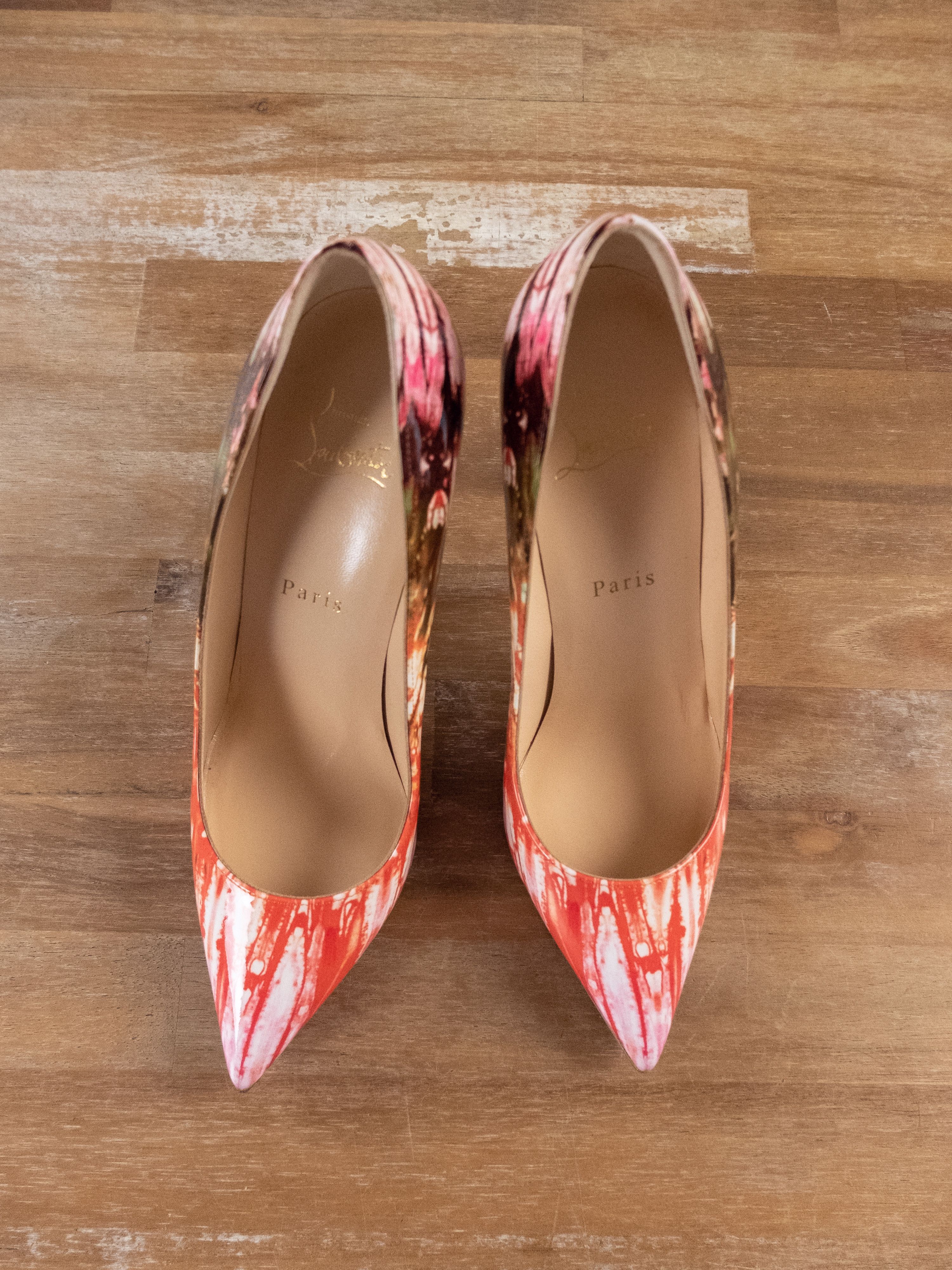Christian Louboutin CHRISTIAN LOUBOUTIN Pigalle Bazin patent leather pumps 38.5 Size US 8.5 / IT 38.5 - 2 Thumbnail