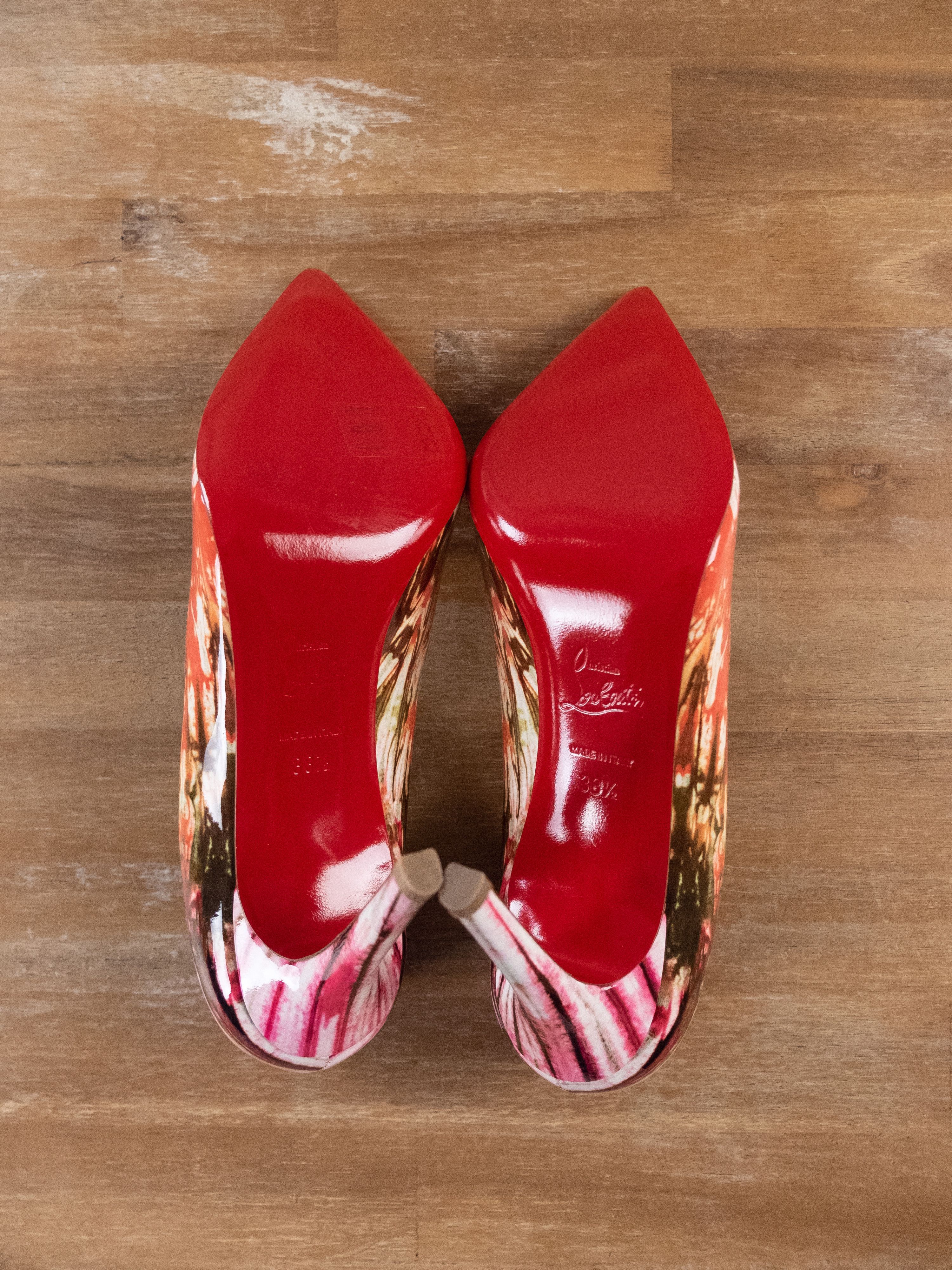 Christian Louboutin CHRISTIAN LOUBOUTIN Pigalle Bazin patent leather pumps 38.5 Size US 8.5 / IT 38.5 - 5 Thumbnail