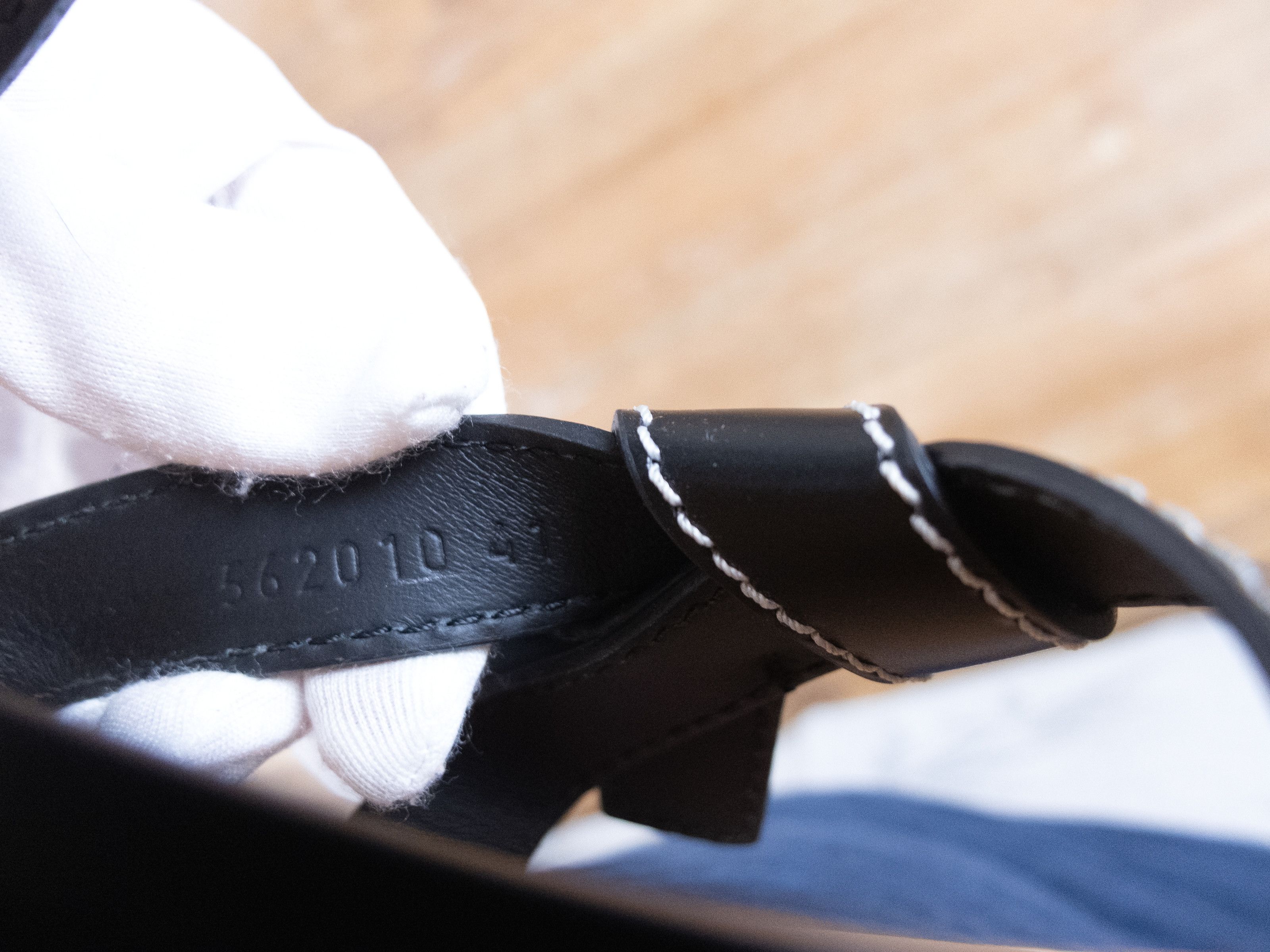 Loewe LOEWE Gate bow black leather platform slides sandals 11 41 Size US 11 / IT 41 - 4 Thumbnail