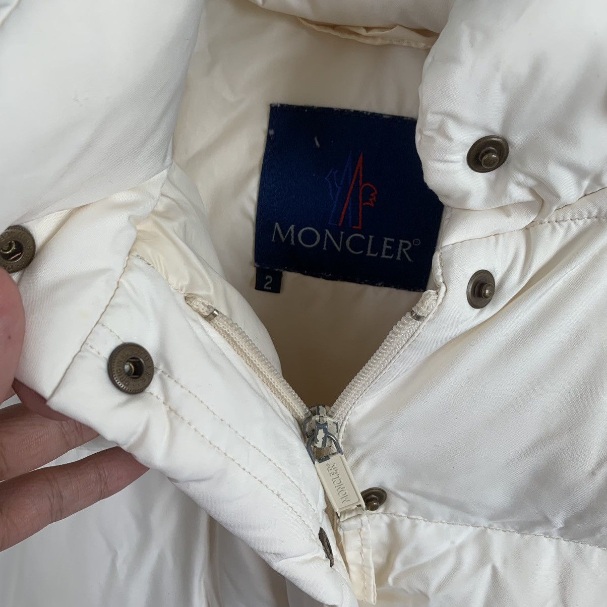 Moncler MONCLER Down Jacket Coat Hooded Vintage Milky 90s Size M / US 6-8 / IT 42-44 - 10 Thumbnail