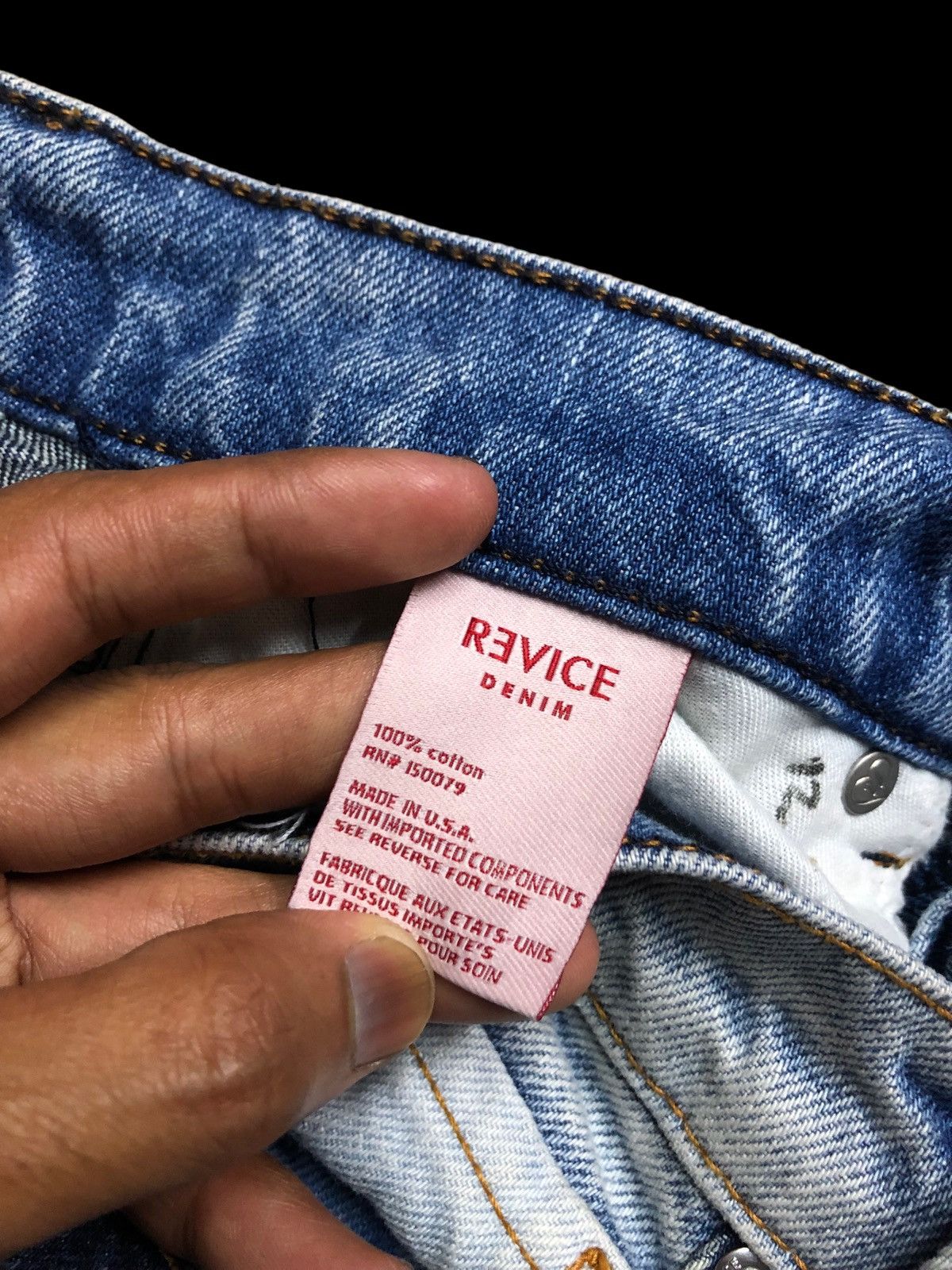 Hypebeast BAGGY WIDE LEG REVICE PATCHWORK DENIM Size US 28 / EU 44 - 3 Thumbnail