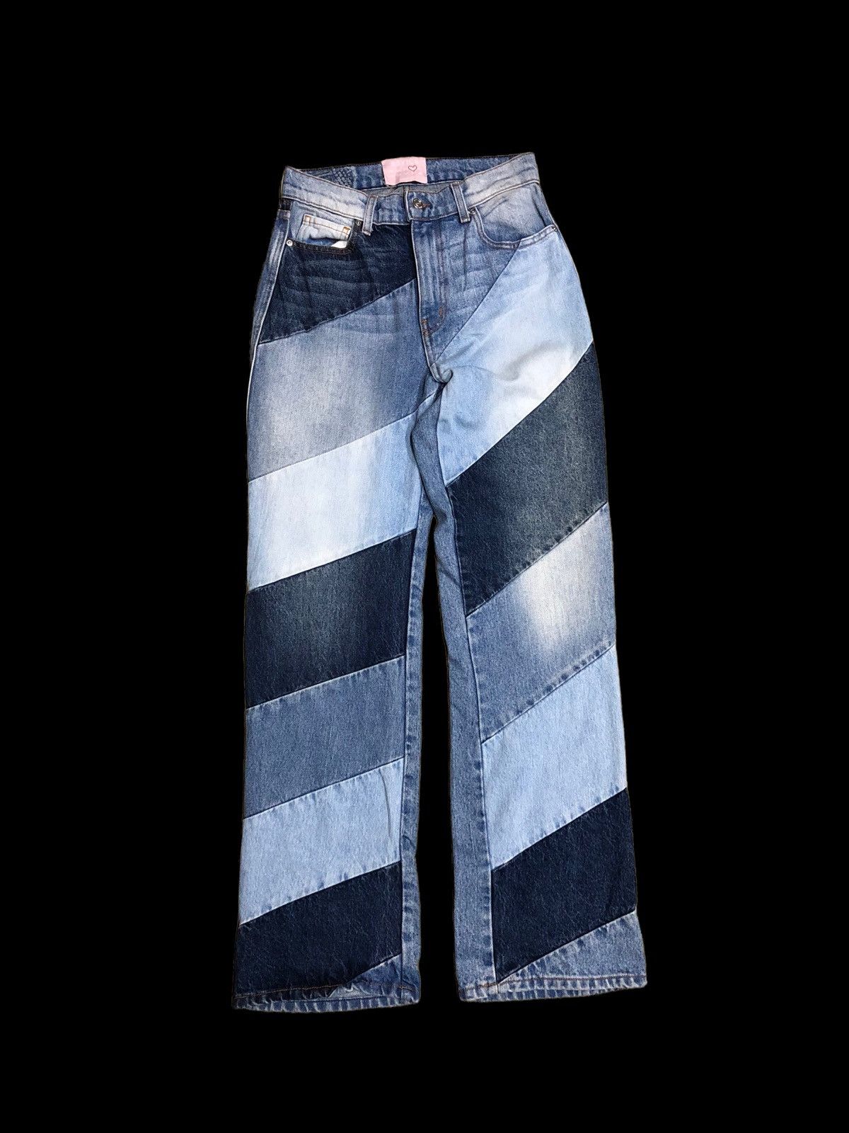 Hypebeast BAGGY WIDE LEG REVICE PATCHWORK DENIM Size US 28 / EU 44 - 1 Thumbnail